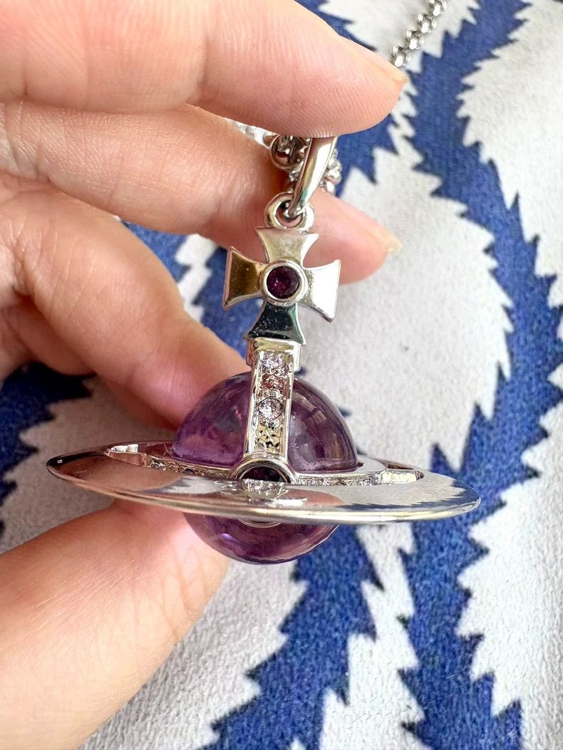 Vivienne Westwood Vivienne Westwood Vintage purple planet necklace Size ONE SIZE - 2 Thumbnail