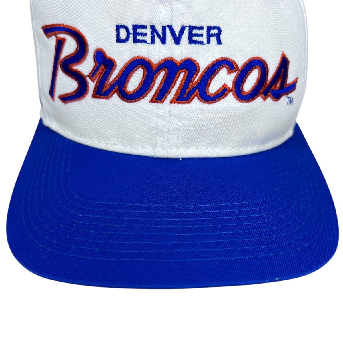 Sports Specialties 1990s NFL Denver Broncos Twill Script Sports Specialties Hat Size ONE SIZE - 5 Thumbnail