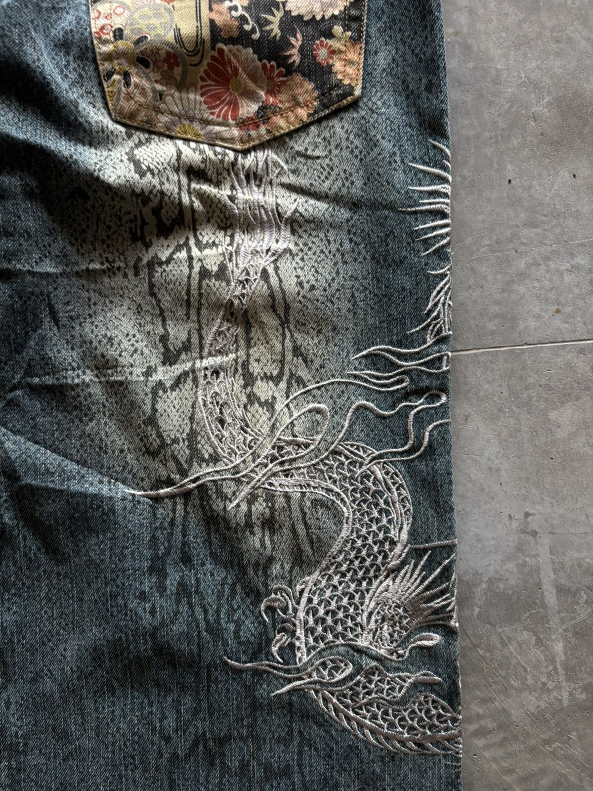 Karakuri Tamashii KARAKURI TAMASHII overprint dragon embroidery multipocket Size US 33 - 20 Thumbnail
