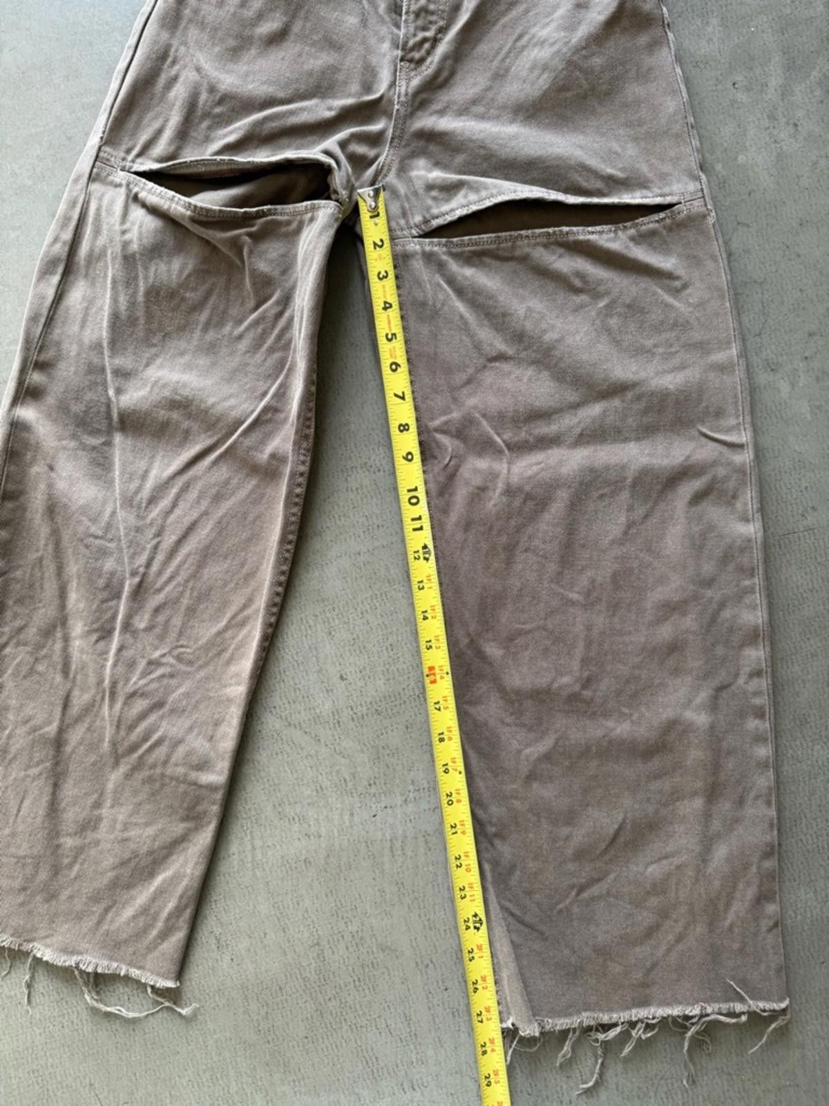 MOUSSY Moussy / Split Wide Loose Straight Jeans / Brown Size 25" / US 0 / IT 36 - 12 Thumbnail