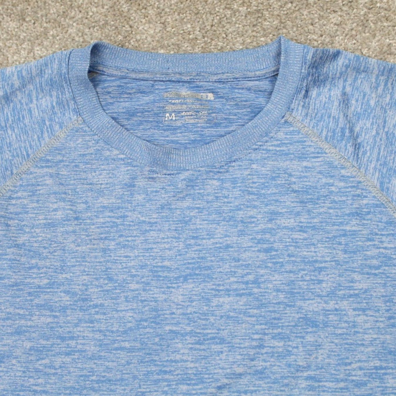 Layer 8 Layer 8 Performance Shirt Mens Medium Blue Quick Dry Moisture Wicking 90s Activewear Cardio Pullover T-Shirt Crew Neck Long Sleeve Casual Sportswear Size US M / EU 48-50 / 2 - 6 Thumbnail
