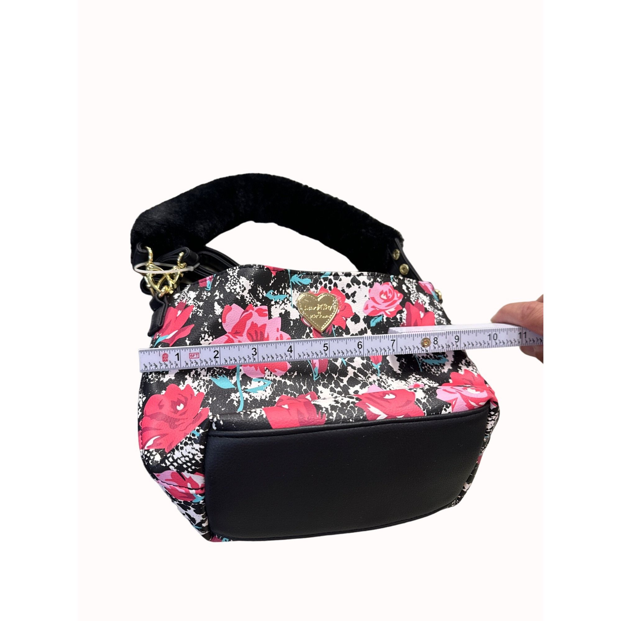 Betsey Johnson Betsey Johnson women’s black red flora clutch crossbody purs Size ONE SIZE - 8 Thumbnail