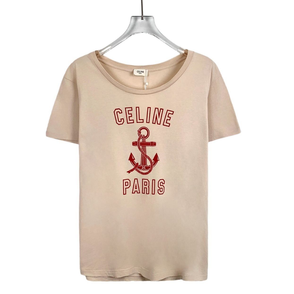Celine Celine Nude Logo Print Cotton Crewneck Short Sleeve T-shirt Size L / US 10 / IT 46 - 1 Thumbnail