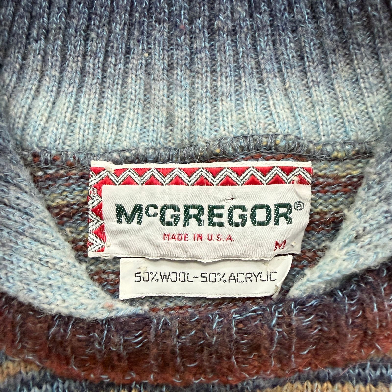 Vintage Vintage Mcgregor Horse & Buggy Sweater Size Medium 50s Size US M / EU 48-50 / 2 - 4 Thumbnail