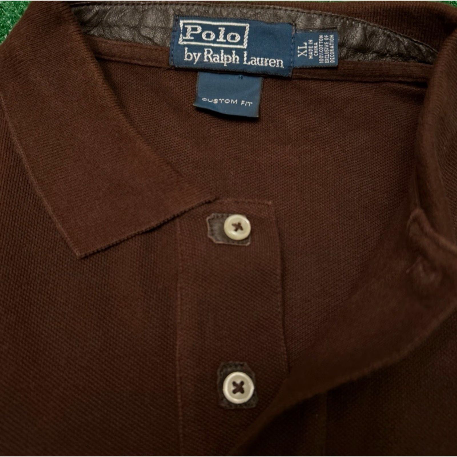 Polo Ralph Lauren VINTAGE Polo Ralph Lauren Bleecker Equestrian Crest Collared Polo Shirt XL Brown Mens Size US XL / EU 56 / 4 - 3 Thumbnail