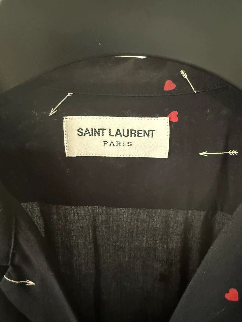 Saint Laurent Paris Saint Laurent Paris size 38 Love print shirt 2505-Nextarro Size US M / EU 48-50 / 2 - 4 Thumbnail