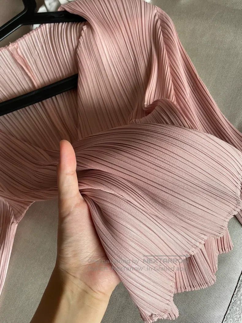 Issey Miyake Issey Miyake Cherry Blossom Pink Cardigan Size L / US 10 / IT 46 - 2 Thumbnail