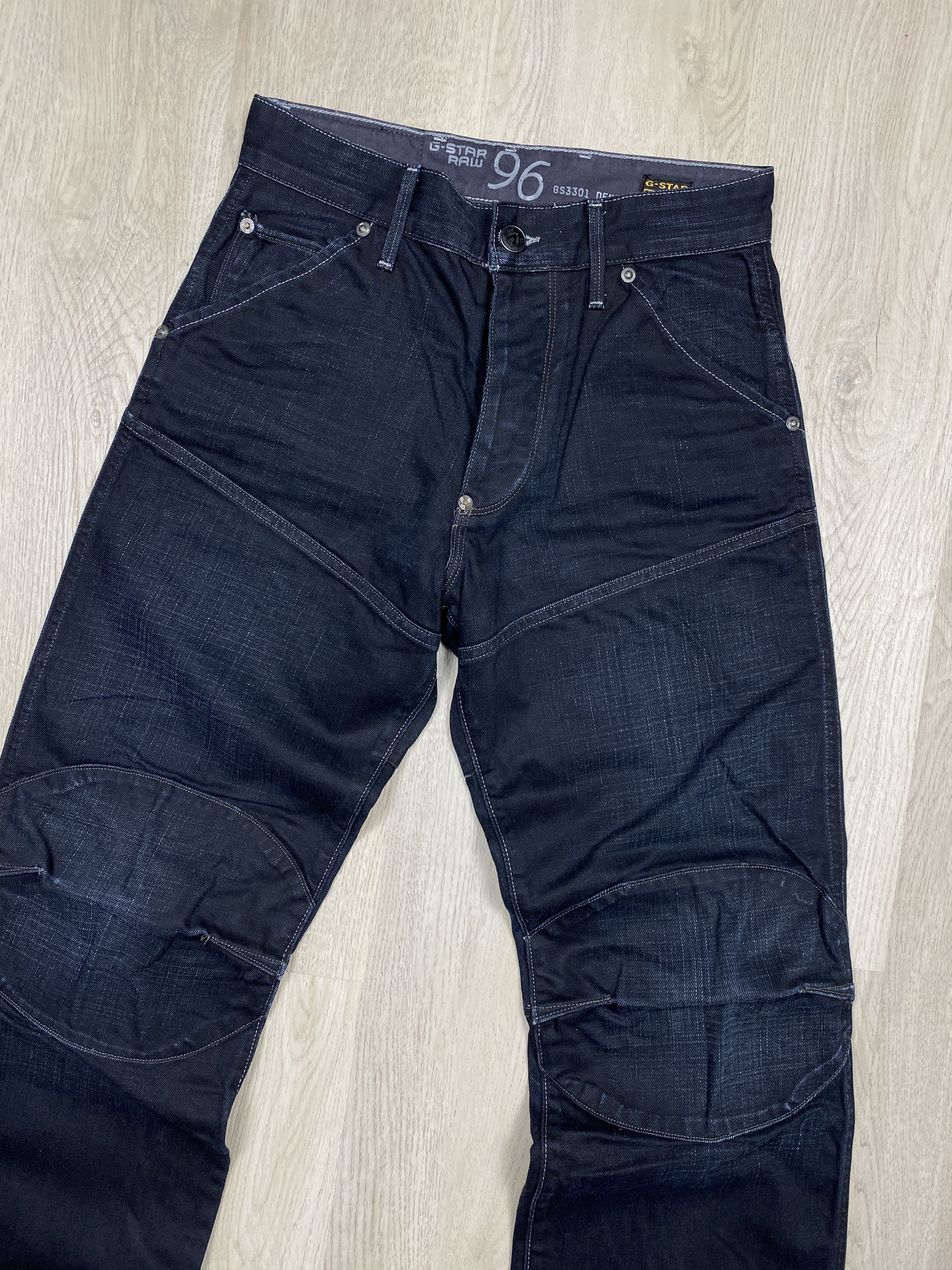 G-Star G Star Raw 5620 Vintage Denim Double Knee Pants Loose Jeans Size US 29 - 2 Thumbnail