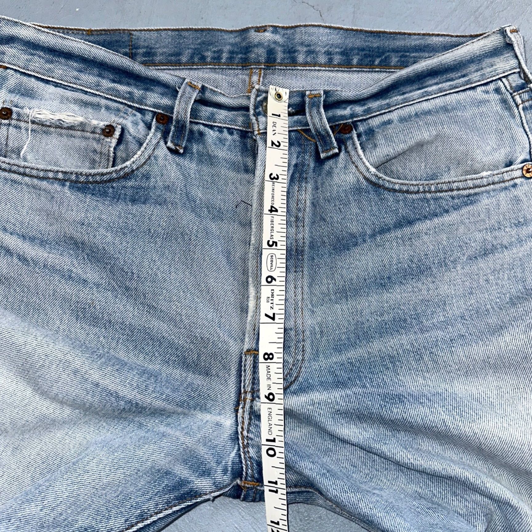 Levi's VINTAGE Levi's 501 Jeans Men 32x27 Light Wash Denim 80s USA Selvedge Straight Classic 70s Rigid Size US 32 / EU 48 - 6 Thumbnail