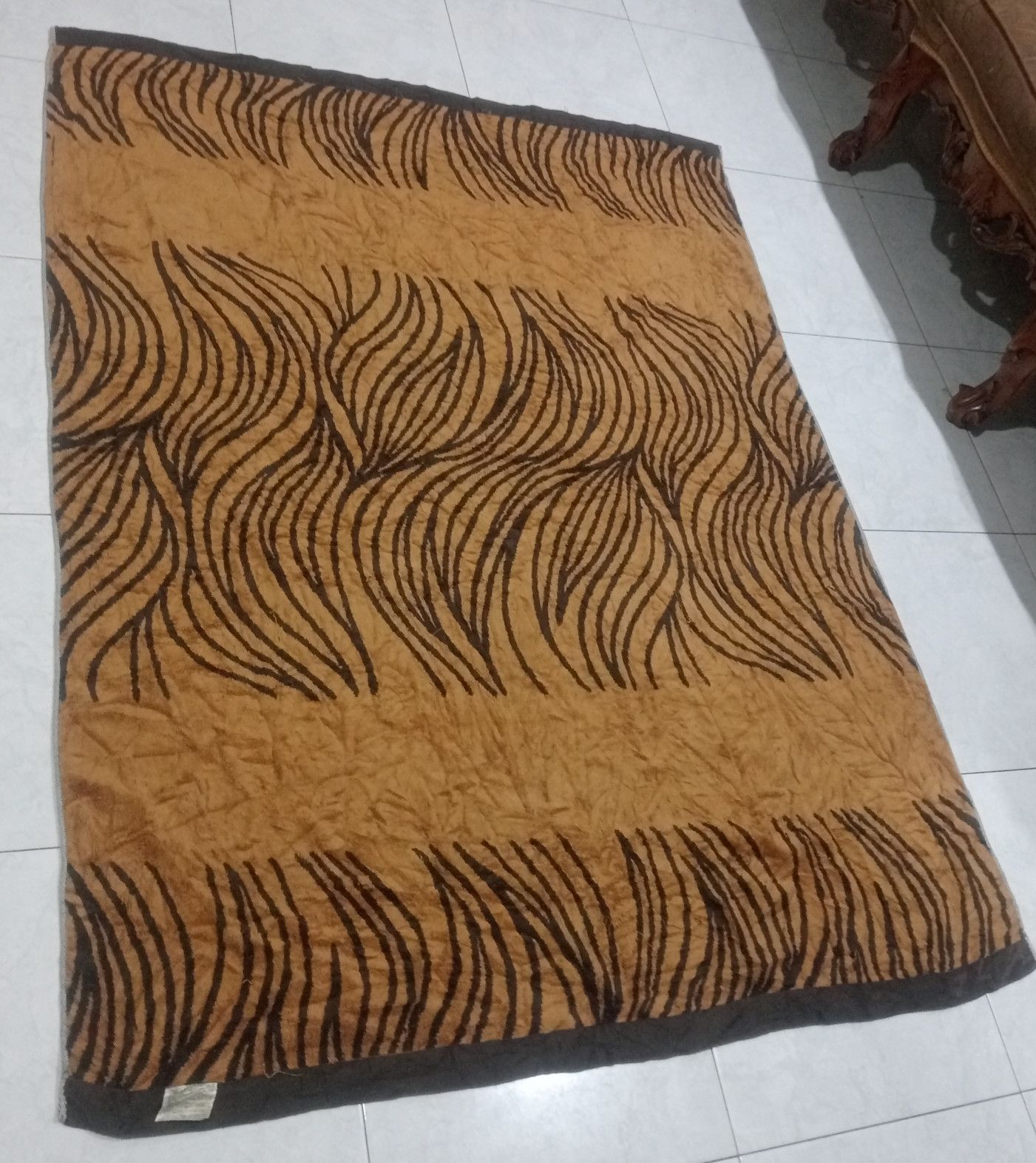 Yves Saint Laurent YvesSaintLaurent Tiger Stripe Blanket 120cm X 160cm Size ONE SIZE - 2 Thumbnail