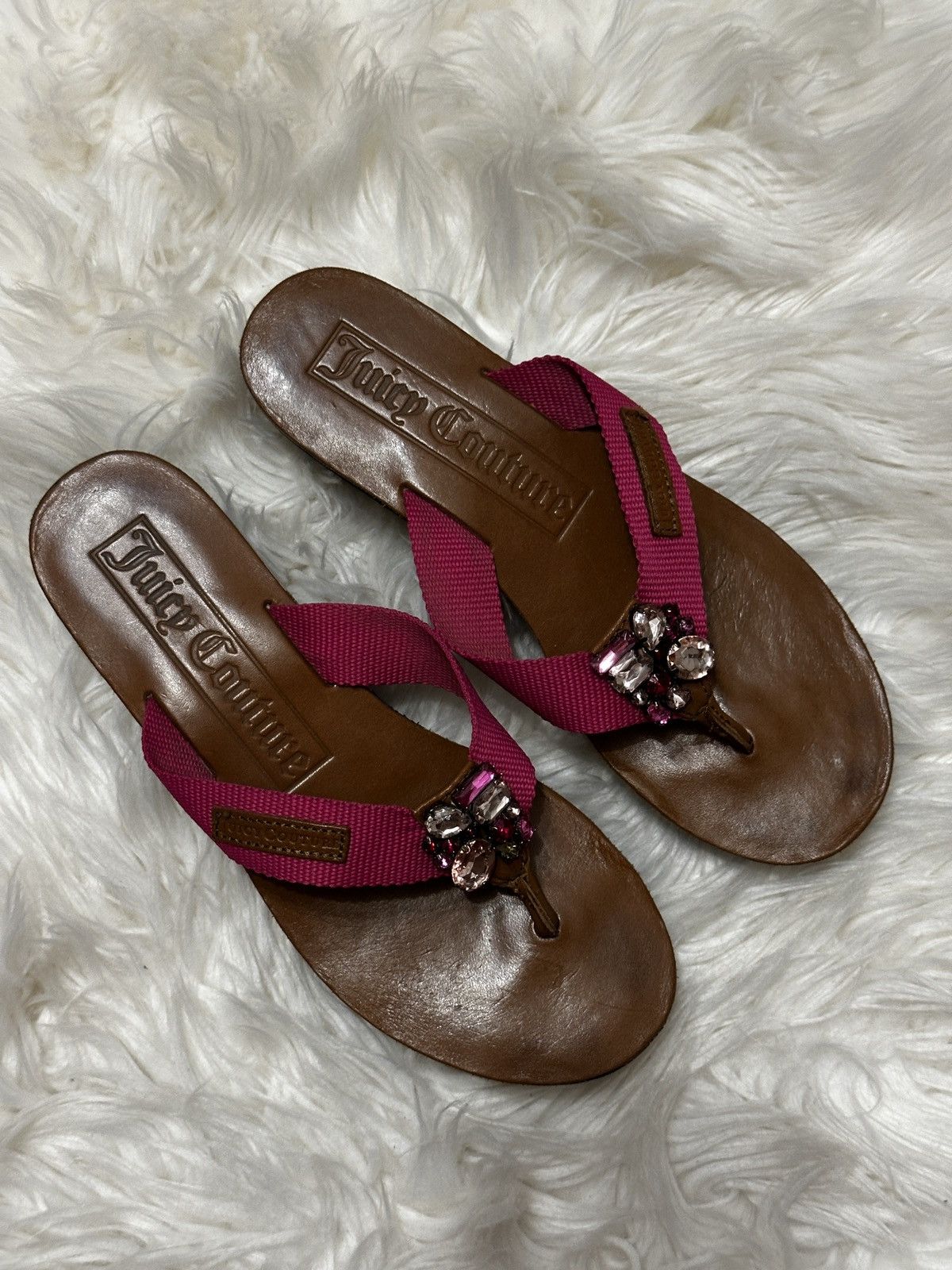 Juicy Couture flip flops slippers vintage Juisy Couture Size US 6 / IT 36 - 4 Thumbnail