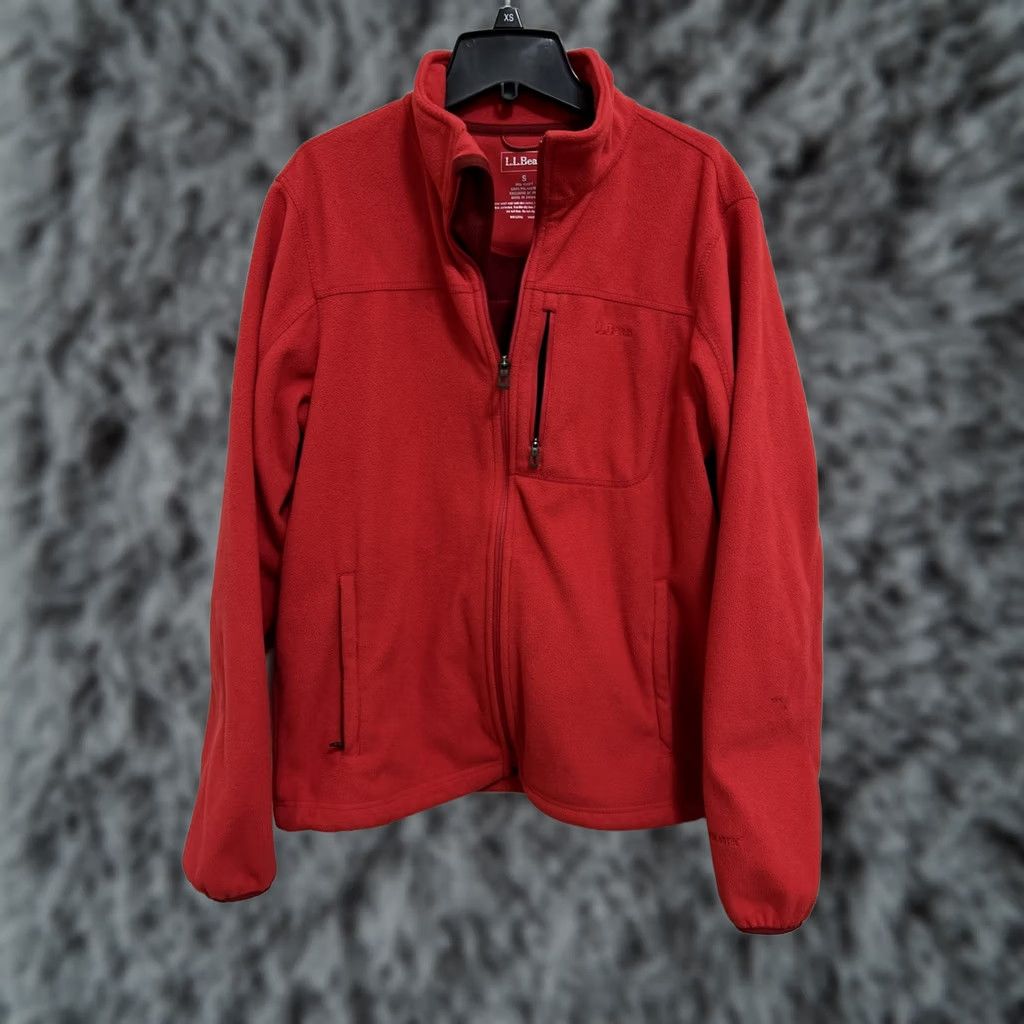 Vintage LL Bean Jacket Mens Small Red Full Zip Polartec Fleece Windbreaker Pockets Size US S / EU 44-46 / 1 - 1 Thumbnail
