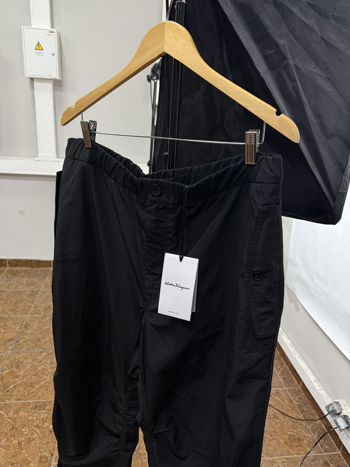 Salvatore Ferragamo ❗️NEW 🇮🇹 Salvatore Ferragamo Premium Nylon Pants Made in Italy Size US 38 / EU 54 - 8 Thumbnail