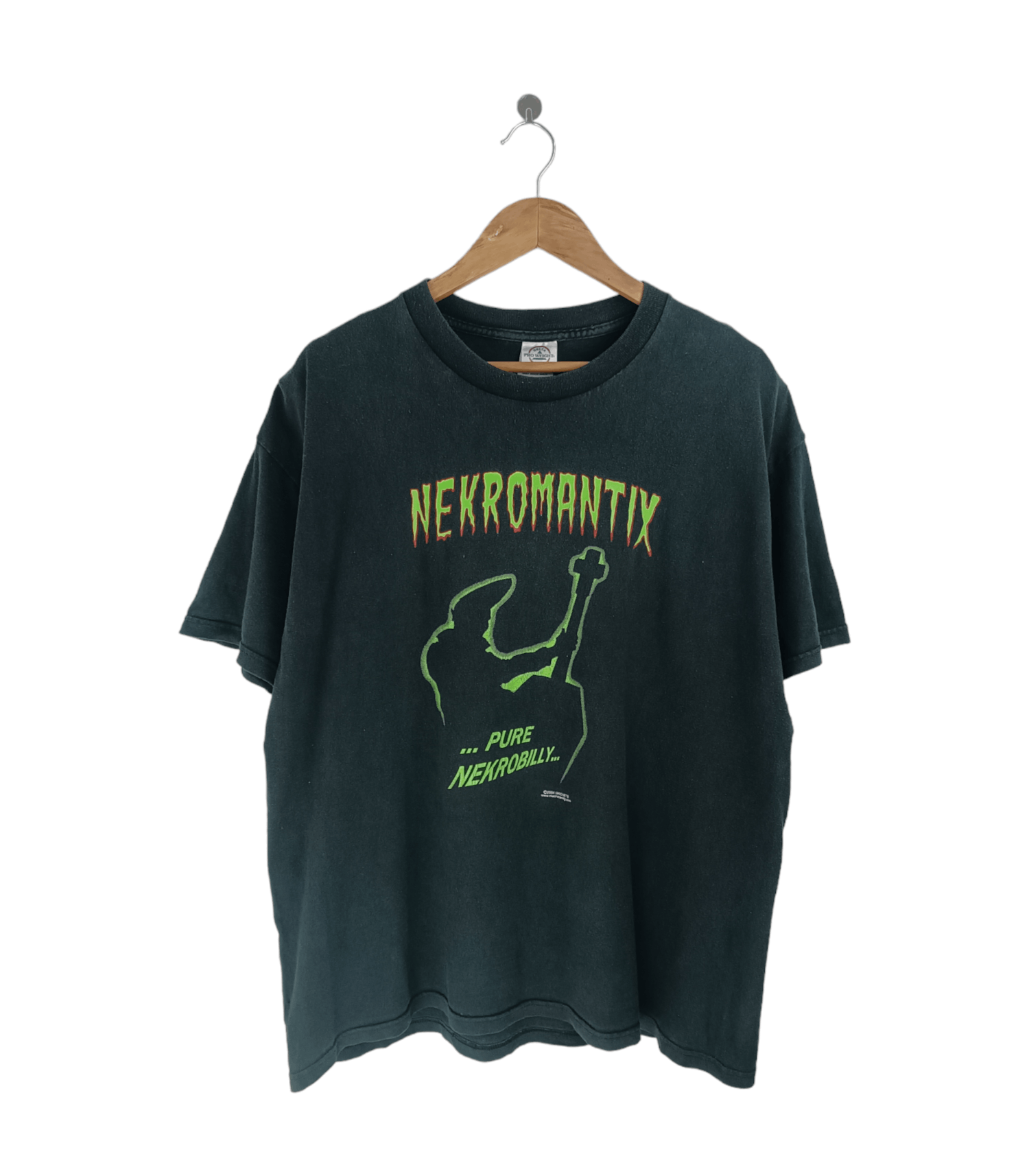 Band Tees THRASHED FADED VINTAGE '04 NEKROMANTIX 'PURE NECROBILLY' afi Size US XL / EU 56 / 4 - 1 Thumbnail