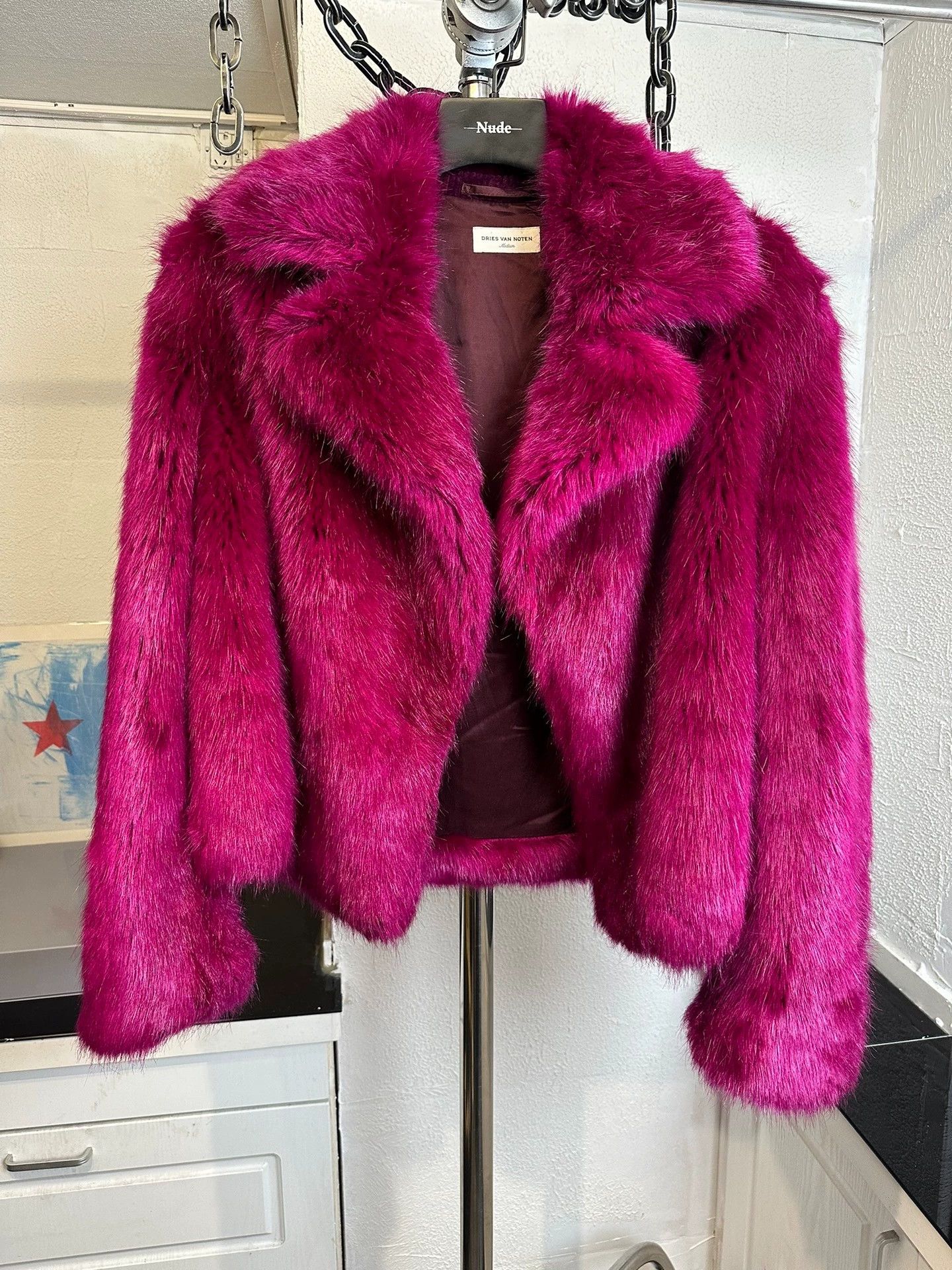 Dries Van Noten Dries Van Noten Pitaya Faux Fur M Women's Statement Size M / US 6-8 / IT 42-44 - 1 Thumbnail