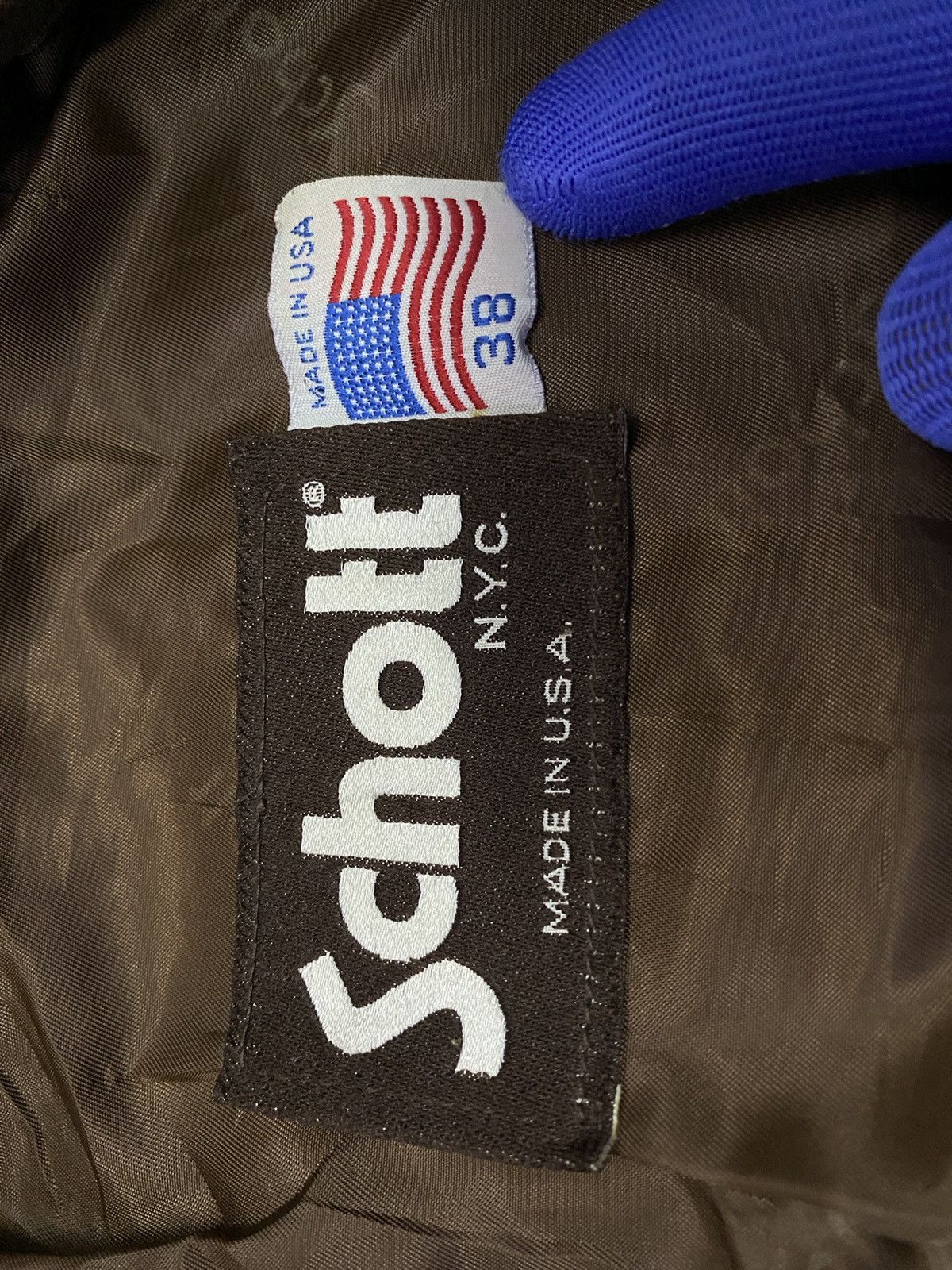Schott Vintage Schott Suede Leather Bomber Jacket Size 38 Size US S / EU 44-46 / 1 - 9 Thumbnail