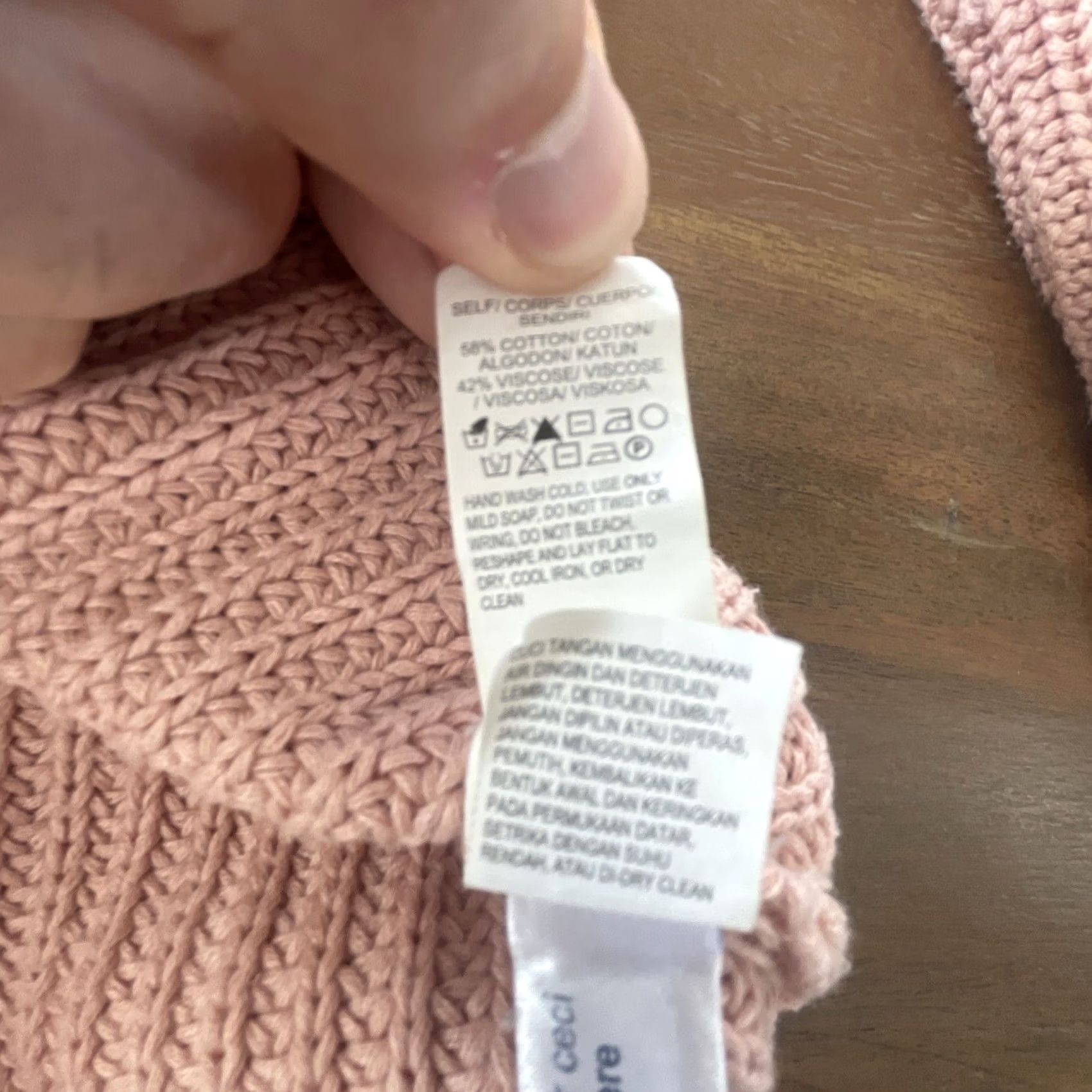 Lucky Brand LUCKY BRAND Women's Pink Cable-Knit Sweater Top Size S Sleeves Patterned Knit Pullover Bohemian Winter Fall Spring Workwear Casual Womens Size S / US 4 / IT 40 - 6 Thumbnail