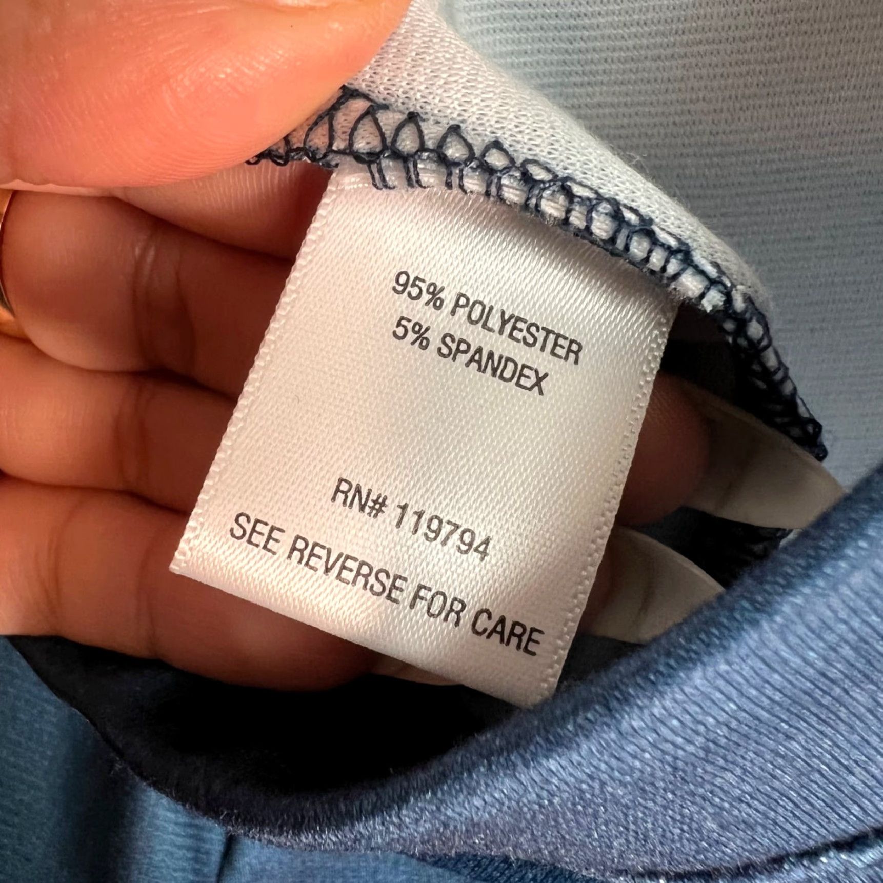 Vintage VINTAGE One World Womens Cropped Leggings Size M Blue Stretchy NEW! Size 32" / US 10 / IT 46 - 4 Thumbnail