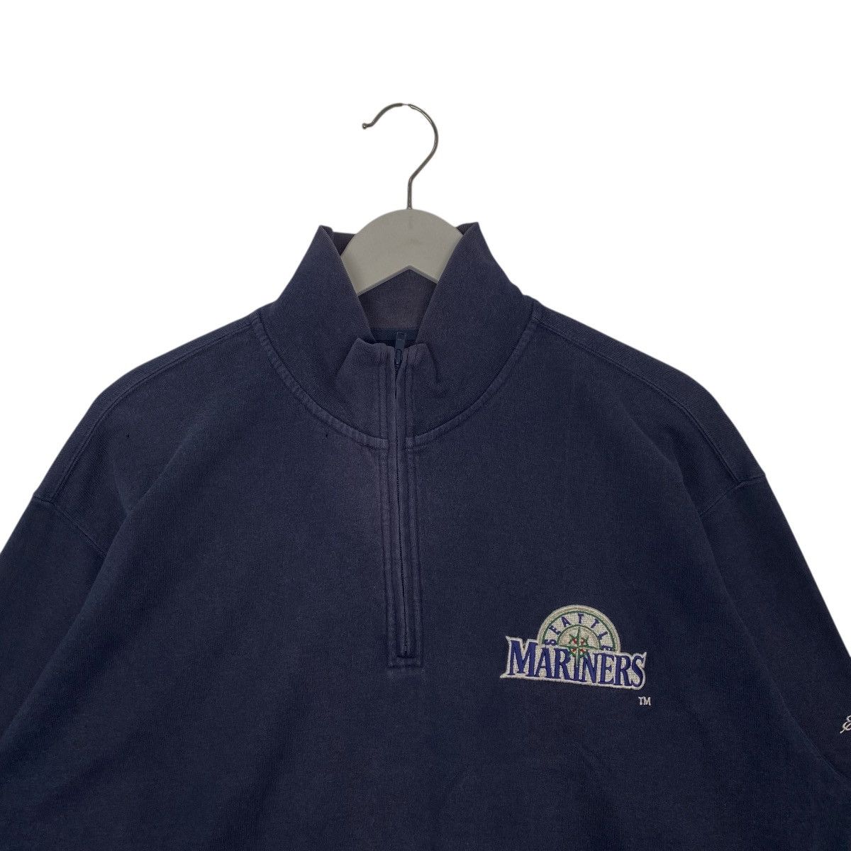 Vintage Vintage Eddie Bauer Quater Zip Small Logo Navy Blue Size M Size US M / EU 48-50 / 2 - 4 Thumbnail