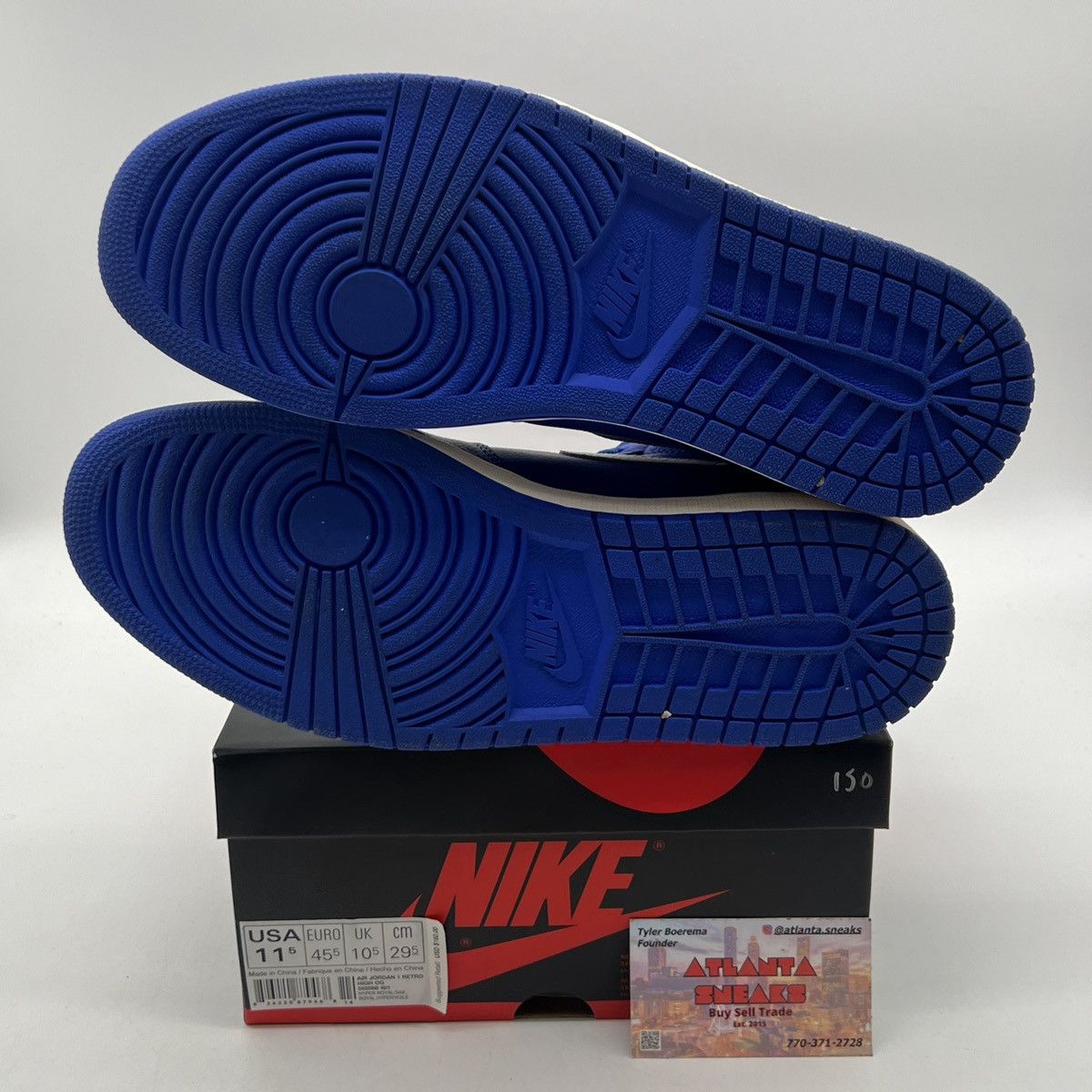 Nike Air Jordan 1 High hyper royal Size US 11.5 / EU 44-45 - 8 Thumbnail