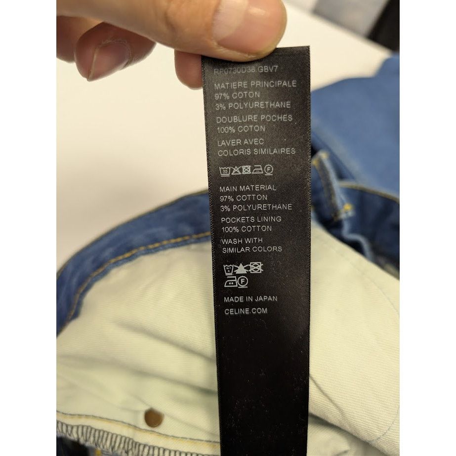 Celine o1rshd1 Denim Jeans in Blue Size US 34 / EU 50 - 20 Thumbnail
