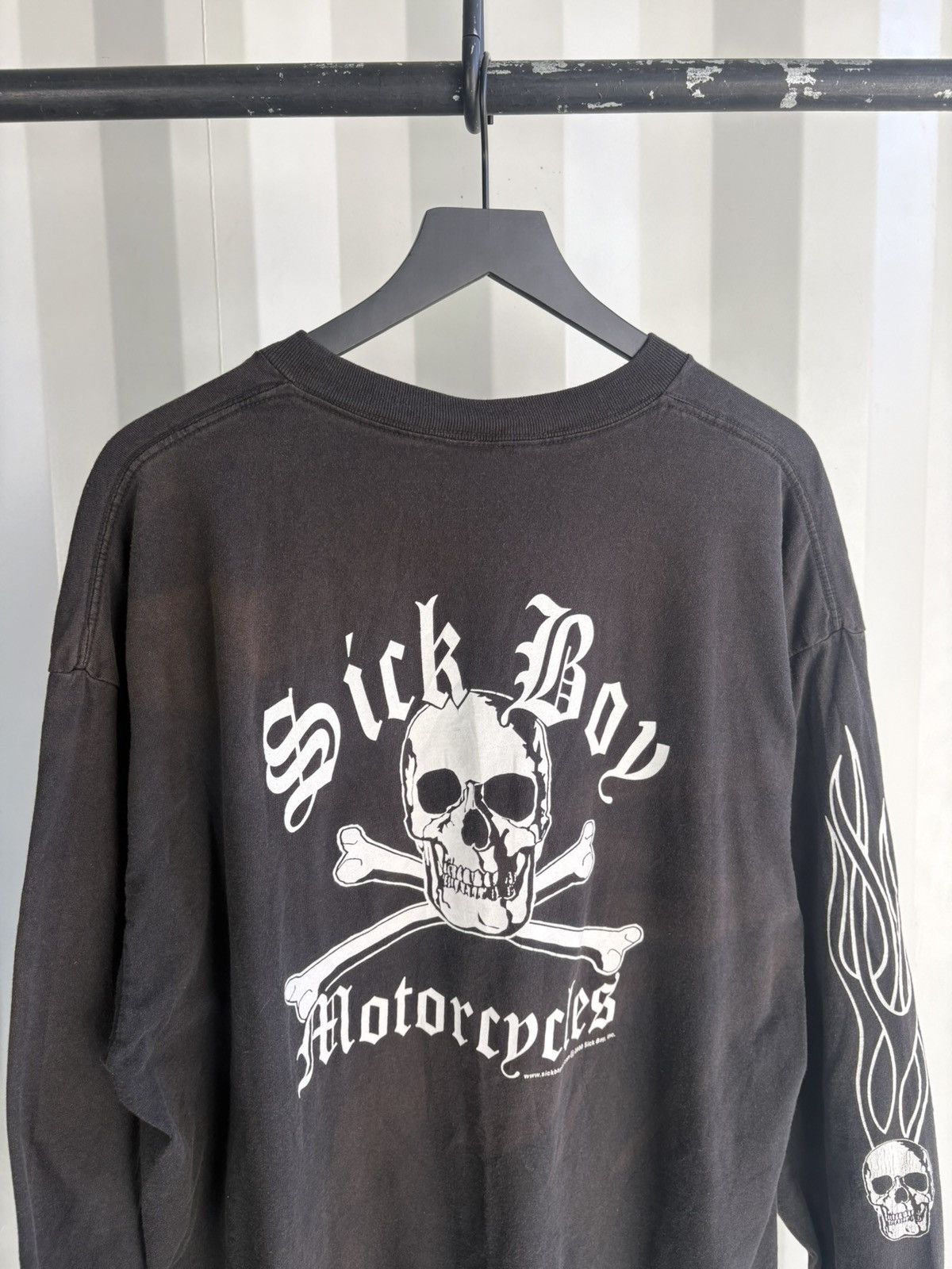 Vintage Vintage Sick Boy Moto Shirt Faded Distressed GRUNGE WCC Size US XXL / EU 58 / 5 - 4 Thumbnail