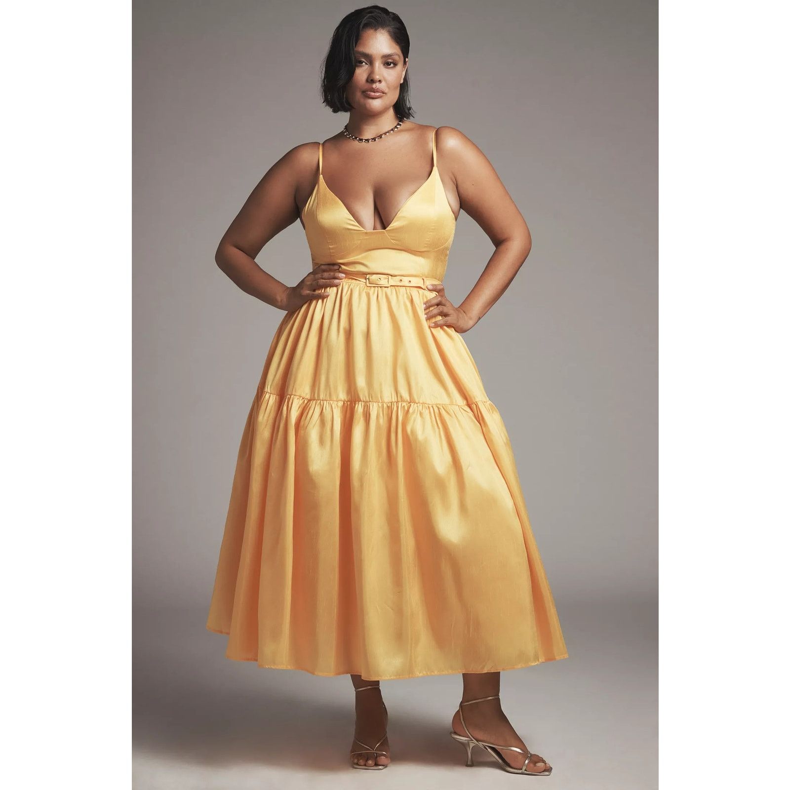 Anthropologie × Hutch New Atherton Sleeveless V-Neck Belted Midi Dress $258 18W Size XXL / US 16-18 / IT 52-54 - 1 Thumbnail