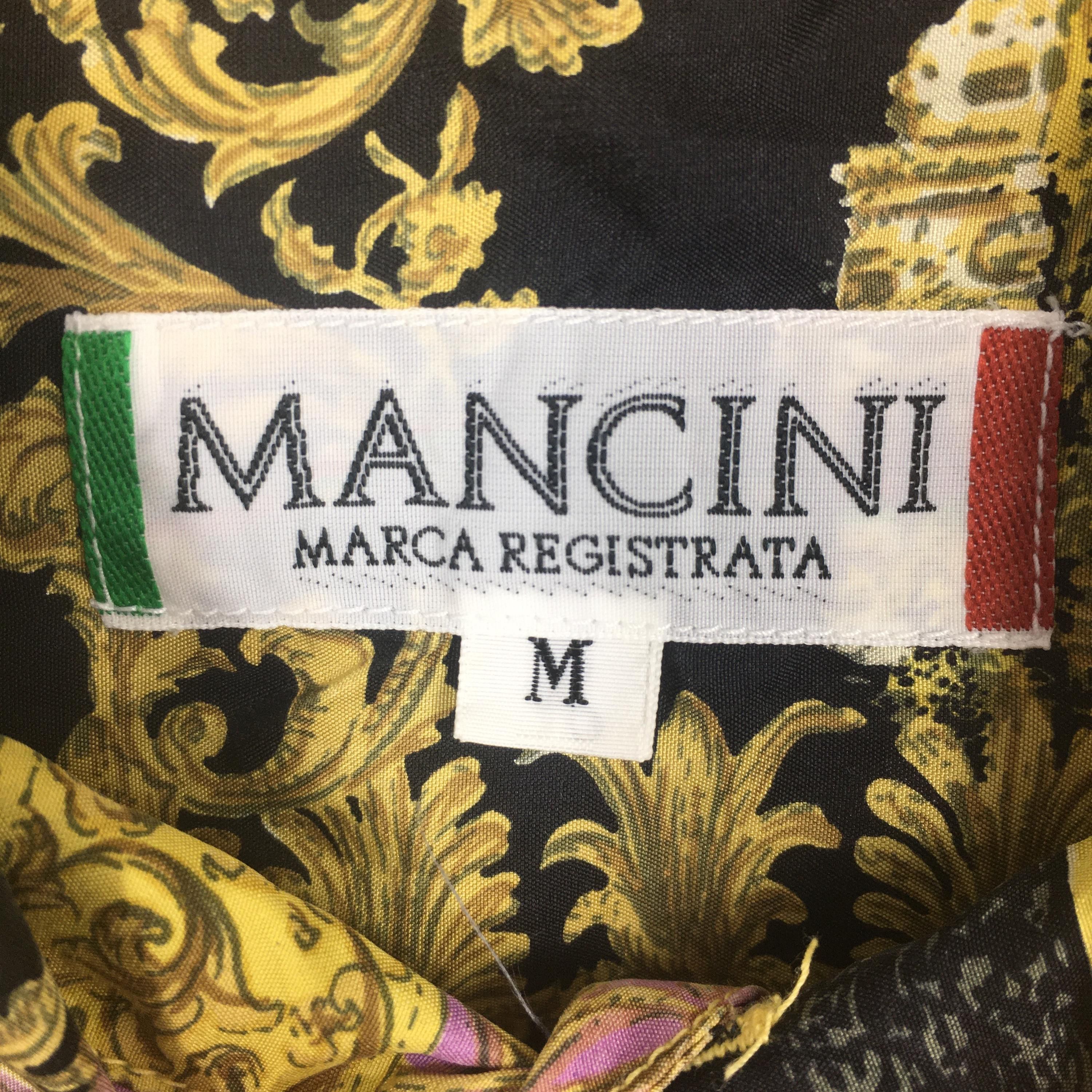 Other Vintage Mancini Novelty Baroque Pattern Silk Shirt Medium Size US M / EU 48-50 / 2 - 5 Thumbnail