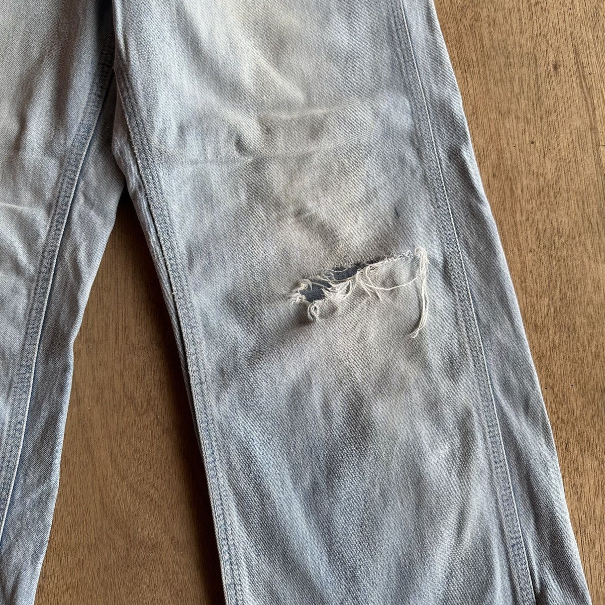 Japanese Brand VTG LEE DISTRESSED DENIM TALON RUSTY DIRTY JEANS BAGGY PANTS Size US 27 - 6 Thumbnail