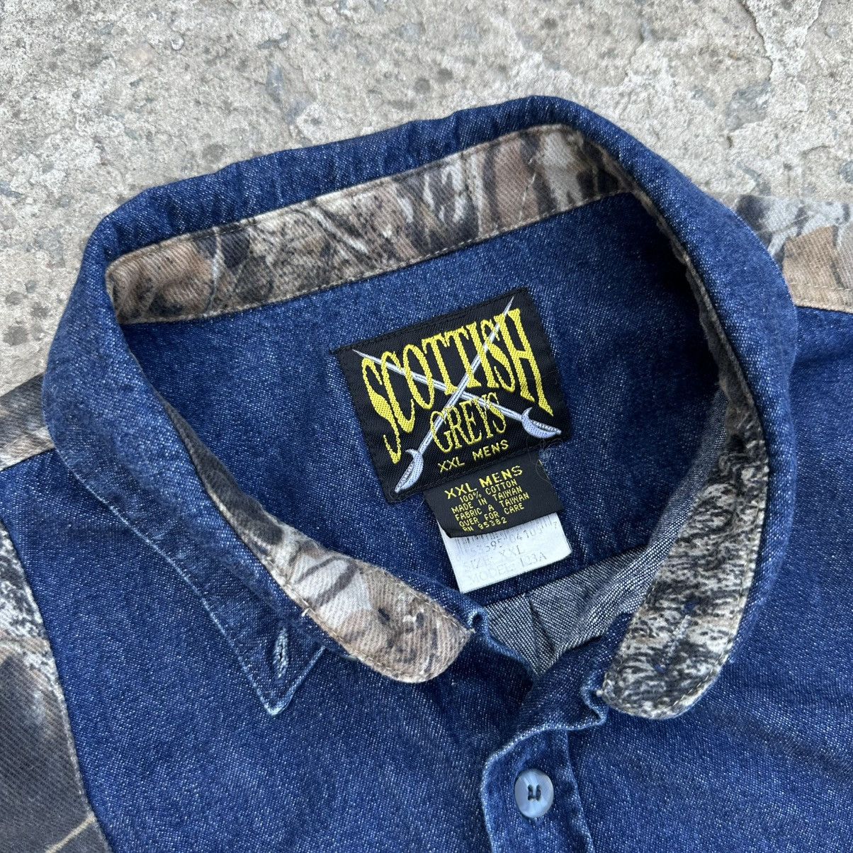 Hypebeast × Japanese Brand × Realtree Vintage Japanese Style Scottish Greys Button Up Real Tree Size US XXL / EU 58 / 5 - 7 Thumbnail