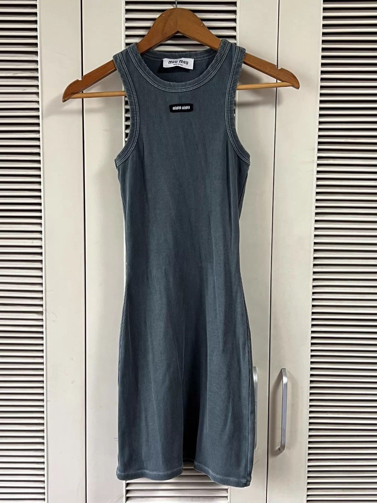 Miu Miu MIU MIU Women's Sleeveless Slim Fit Stretchy XS Dress Size XS / US 0-2 / IT 36-38 - 1 Thumbnail