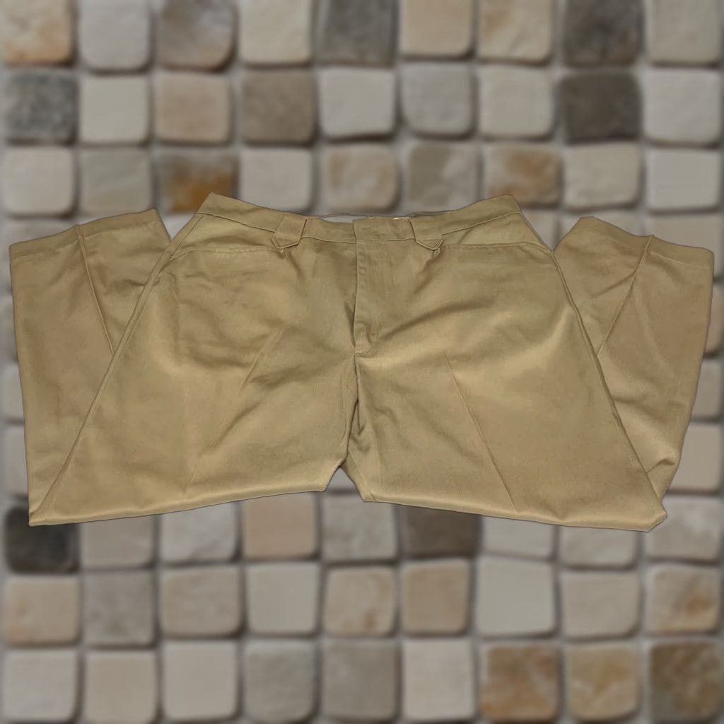 Vintage VINTAGE DEE CEE Pants Ranch Wear Dress Pants 38x27 USA MADE Tan Mens Regular Front Flat Front Pockets Pearl Snap Size US 38 / EU 54 - 1 Thumbnail