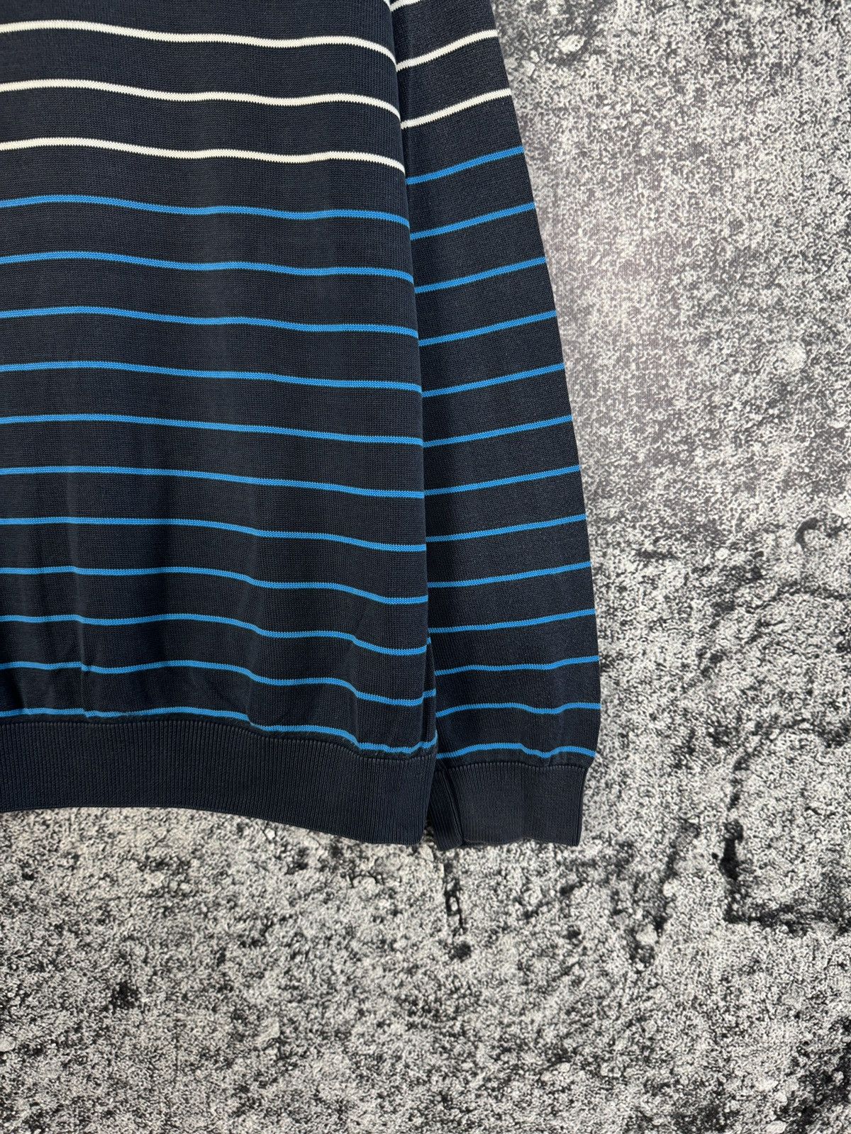 Lacoste Lacoste Vintage Crewneck Sweater Striped Pullover Size 6 Size US XL / EU 56 / 4 - 5 Thumbnail
