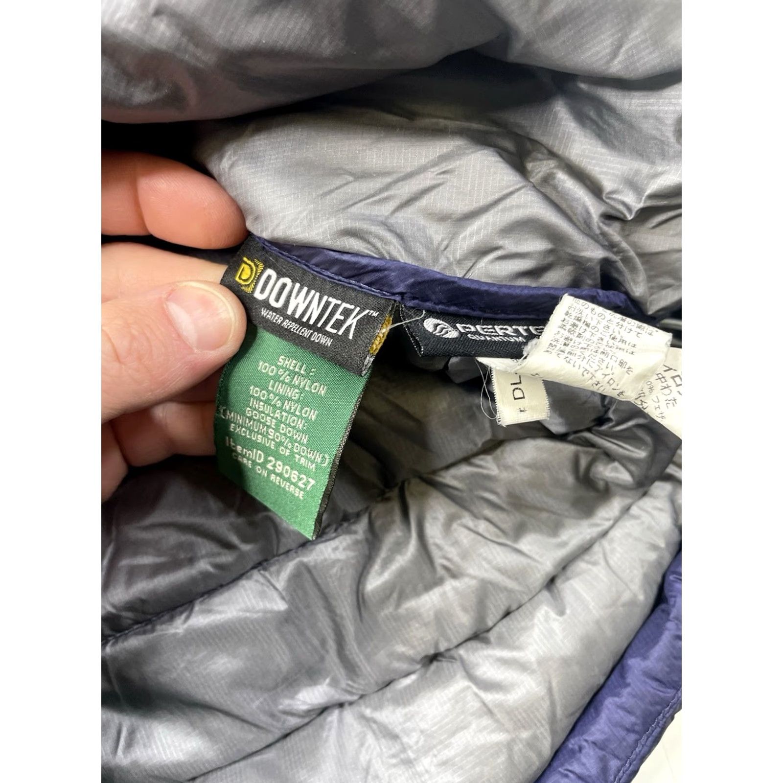 Vintage L.L. Bean Jacket Men S Ultralight 850 Down Nylon Blue Puffer Jacket Size US S / EU 44-46 / 1 - 3 Thumbnail
