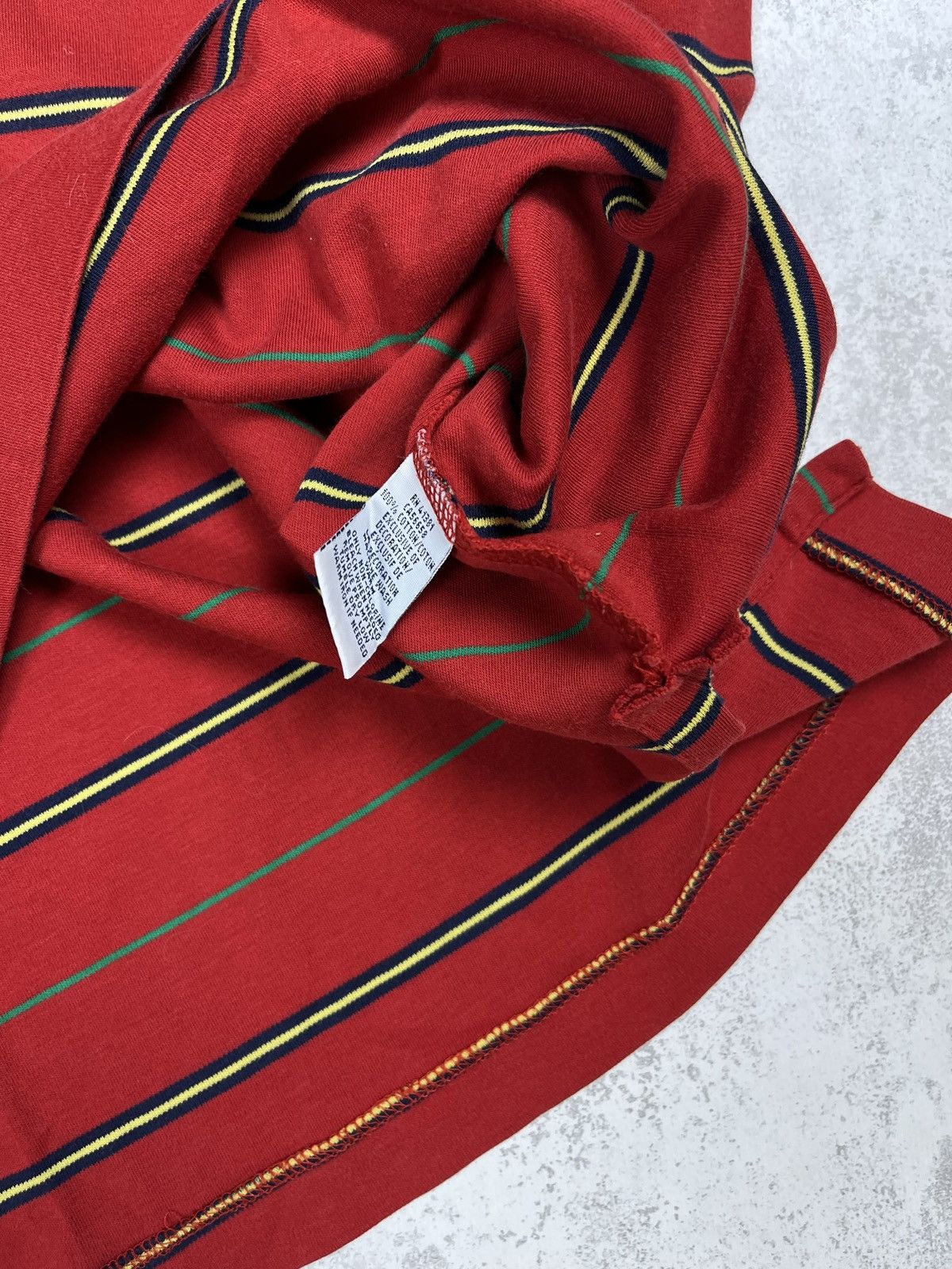 Polo Ralph Lauren Polo Ralph Lauren Striped Red Cotton Pique Polo Shirt Size US M / EU 48-50 / 2 - 7 Thumbnail