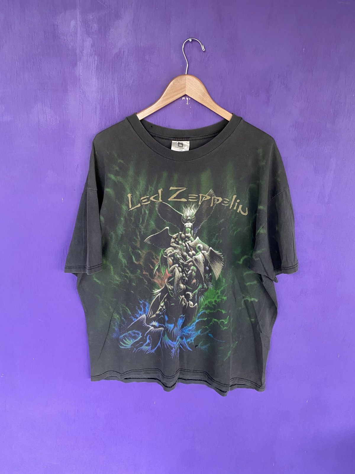Band Tees Vintage 1997 Led Zeppelin stairway to heaven AOP t-shirt Size US XL / EU 56 / 4 - 1 Thumbnail
