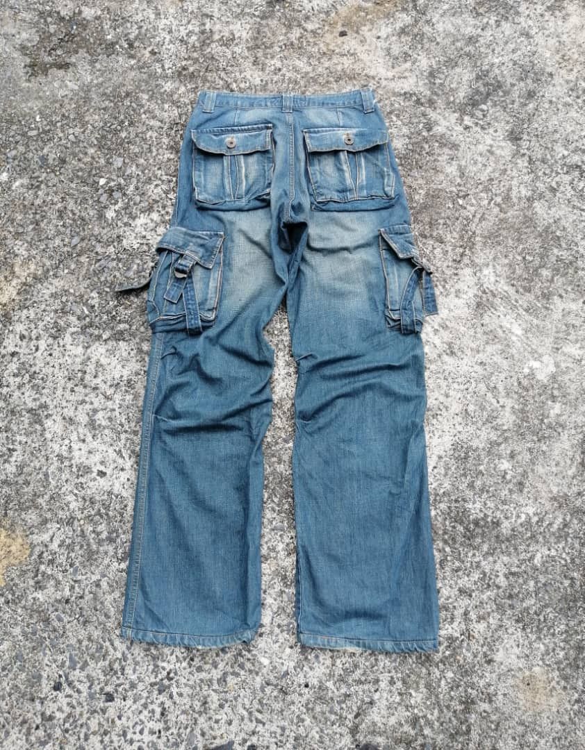 Japanese Brand T2X Cargo Denim Jeans Size US 28 / EU 44 - 2 Thumbnail