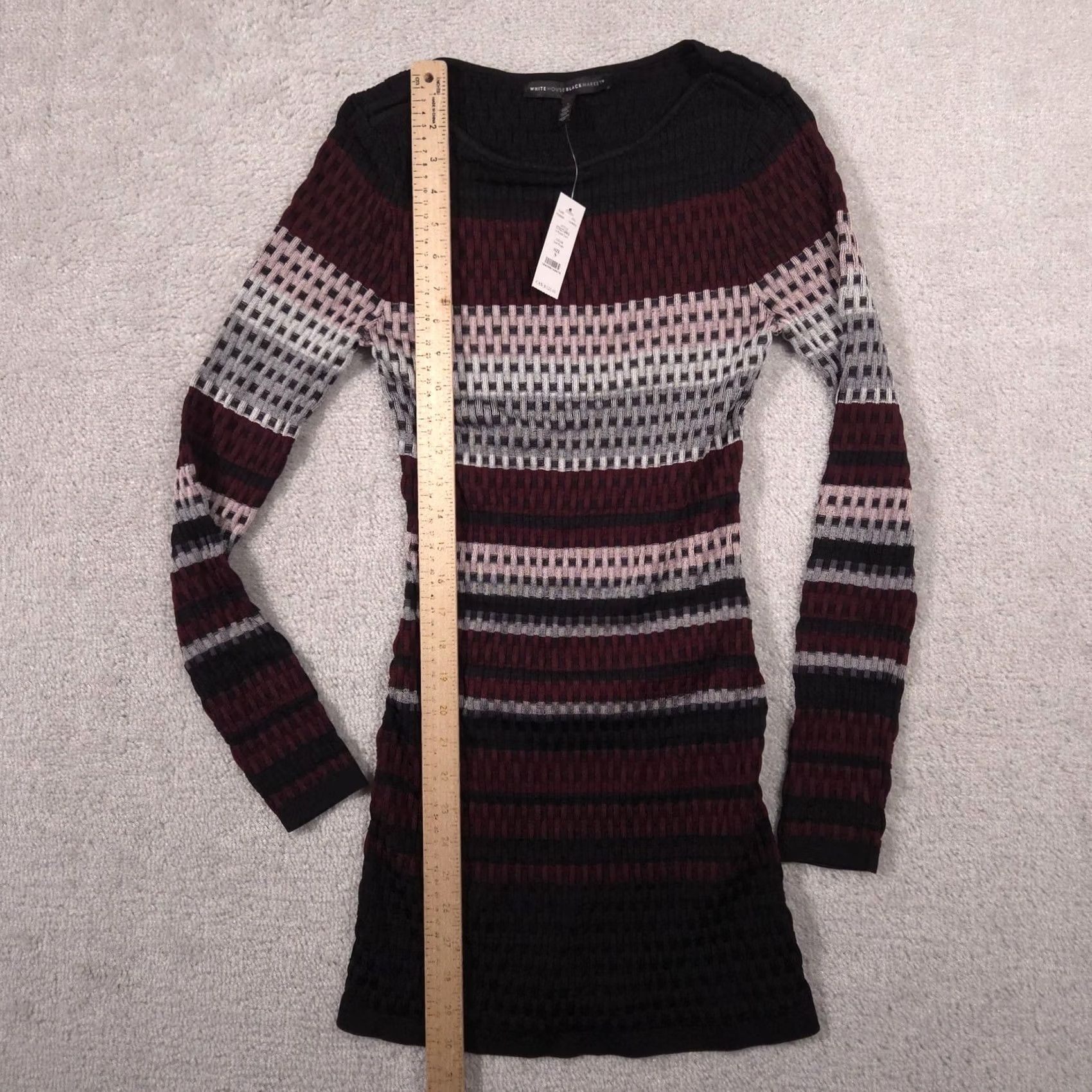 White House Black Market White House Black Market Sweater Tunic Womens S Multicolor Boat Neck Long Sleeve Size S / US 4 / IT 40 - 7 Thumbnail