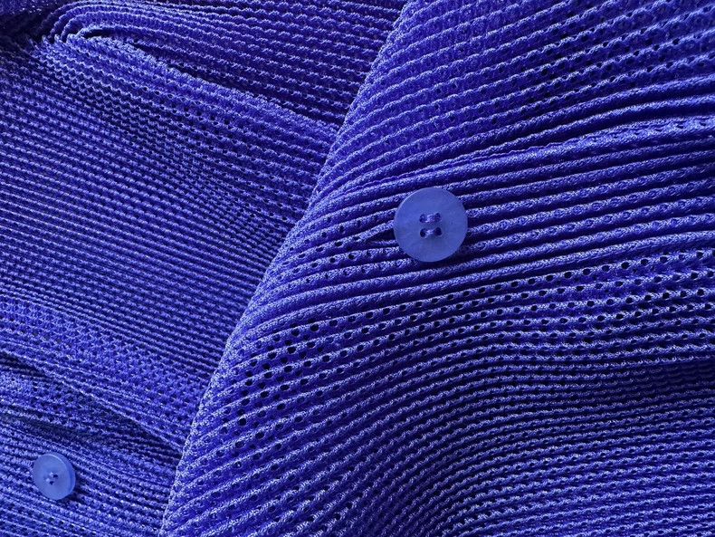 Issey Miyake Issey Miyake size:3 Blue tatami see-through cardigan Size XS / US 0-2 / IT 36-38 - 5 Thumbnail