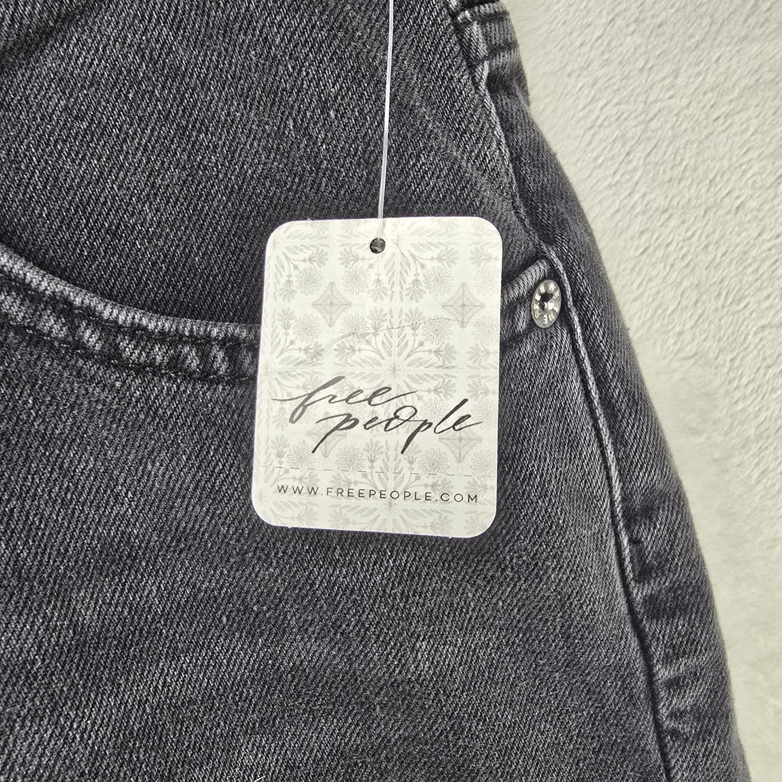 Free People Free People We The Free Pacifica Slim Straight Leg Jeans 32 Size 32" / US 10 / IT 46 - 4 Thumbnail