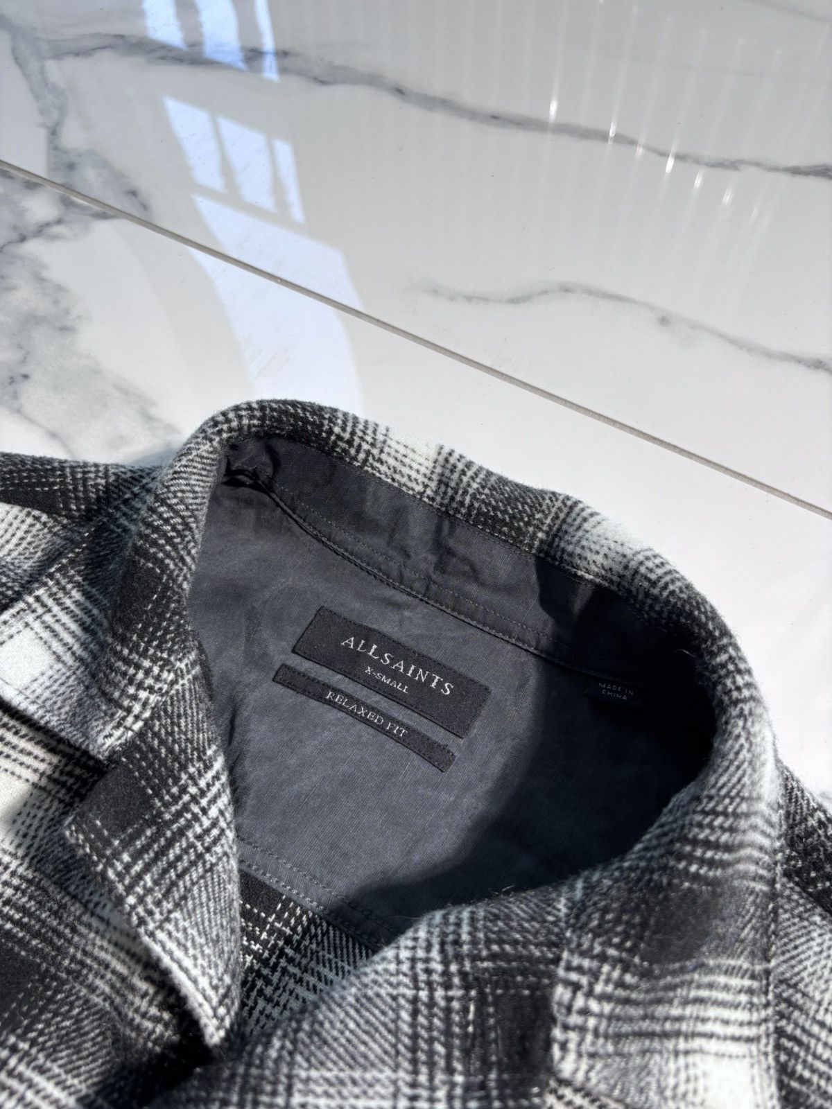 Allsaints Allsaints Plaid Wool Over Shirts Jacket Cargo Pocket S-M Size US S / EU 44-46 / 1 - 4 Thumbnail