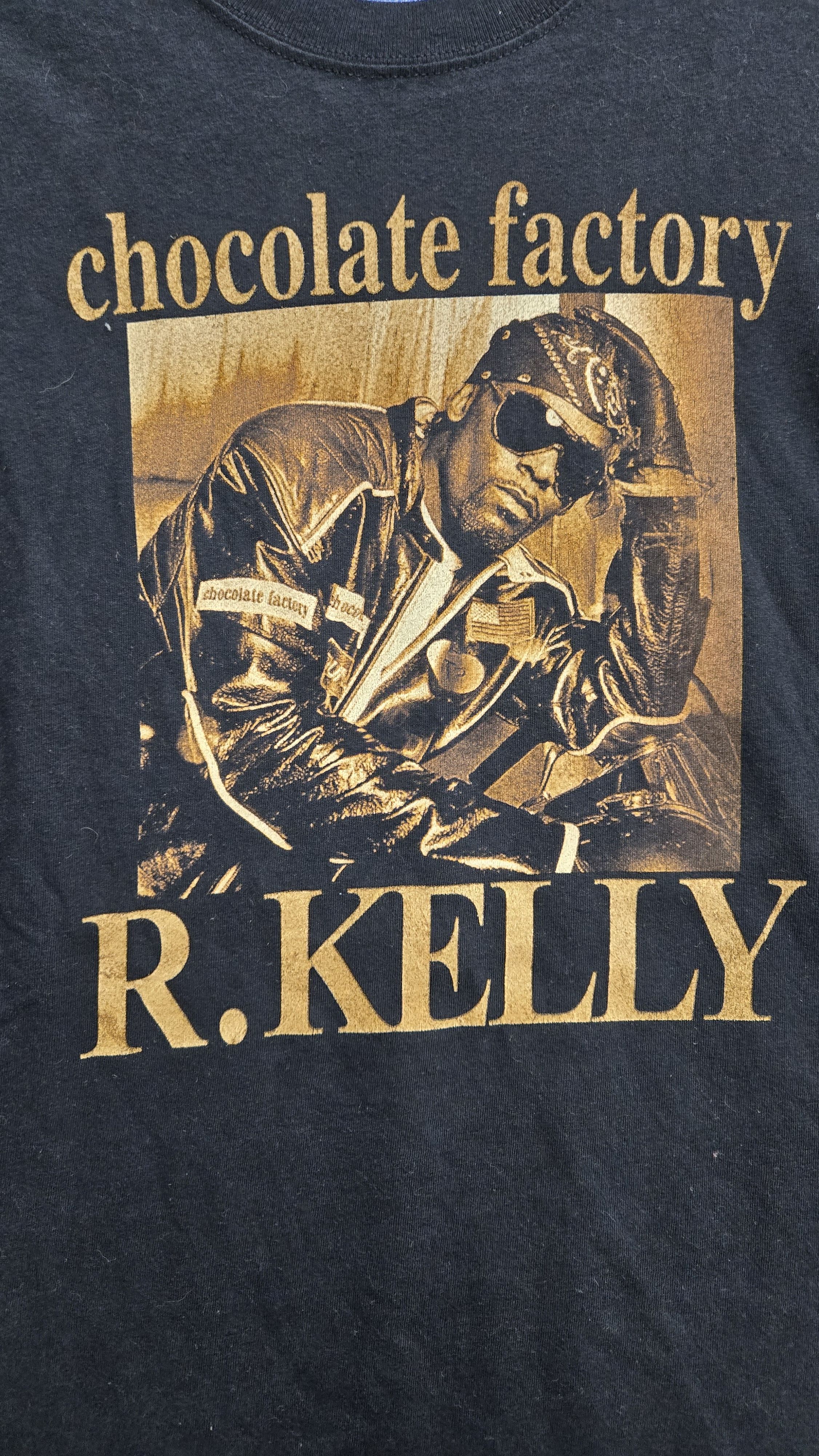 Rap Tees Vintage 2003 R.KELLY Chocolate Factory T-shirt Size US L / EU 52-54 / 3 - 4 Thumbnail