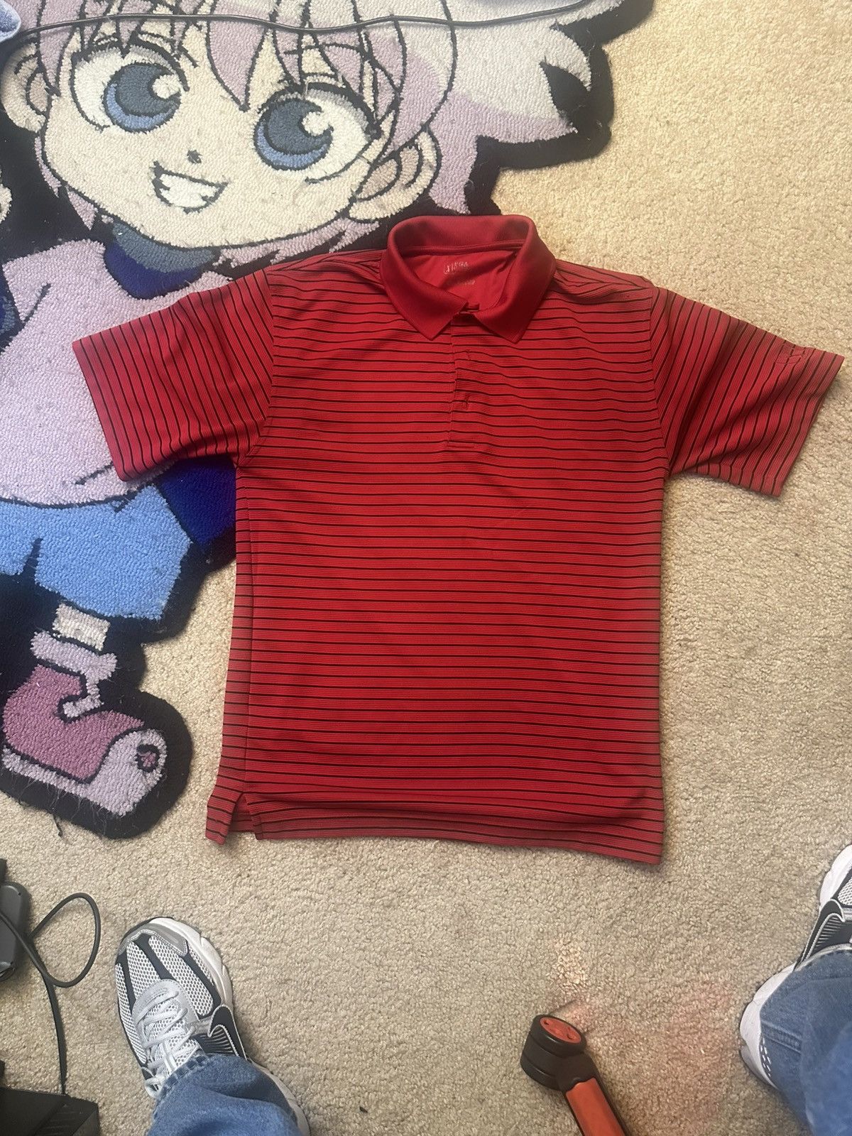 PGA Tour PGA tour red striped polo Size US L / EU 52-54 / 3 - 1 Thumbnail