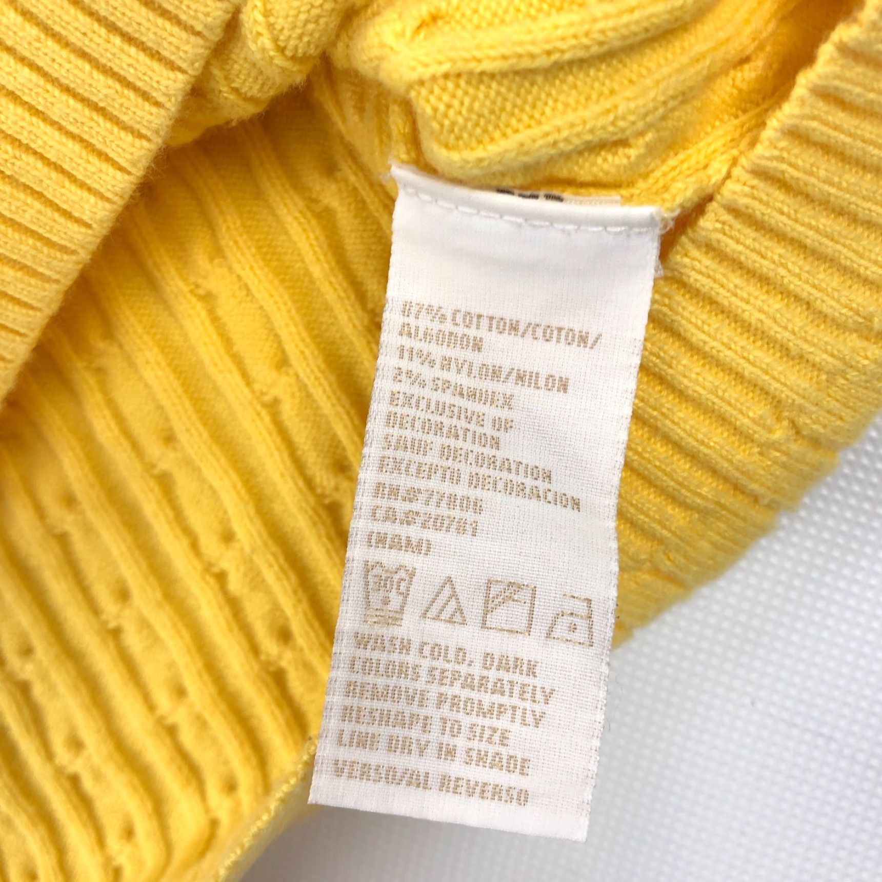 Tommy Hilfiger Tommy Hilfiger Sweater Womens Large Cable Knit Yellow Tennis Preppy Y2K Vintage No Size L / US 10 / IT 46 - 7 Thumbnail