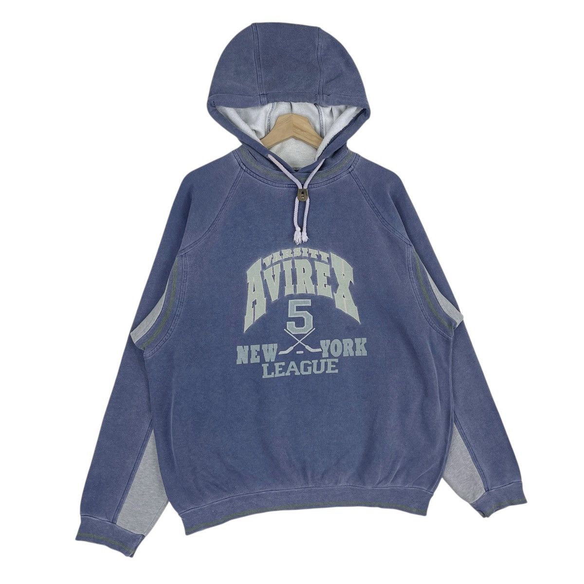 Avirex × Vintage 90’s Avirex New York League Sweatshirt Size US L / EU 52-54 / 3 - 5 Thumbnail