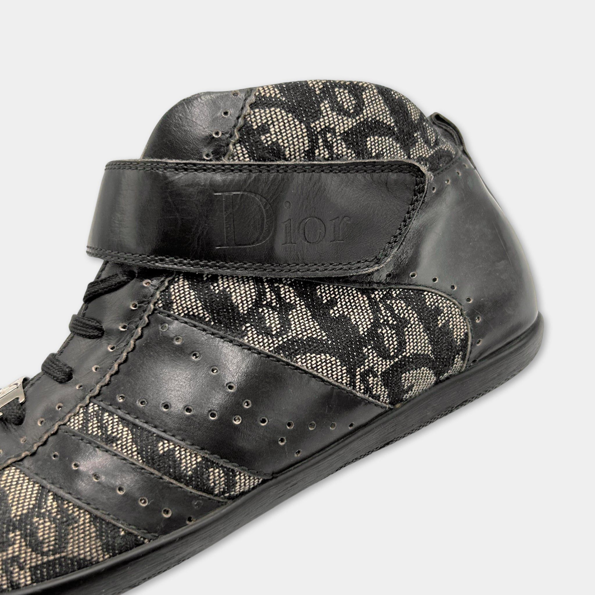 Dior Christian Dior 2004 Monogram Canvas Mid-Top Sneakers Size US 9 / IT 39 - 2 Thumbnail