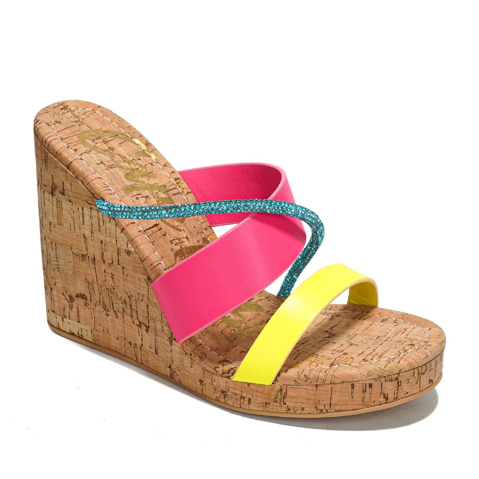 Other Xando Slip On Cork Wedge Slides Multi Size Triple Straps Neo Size US 10 / IT 40 - 3 Thumbnail