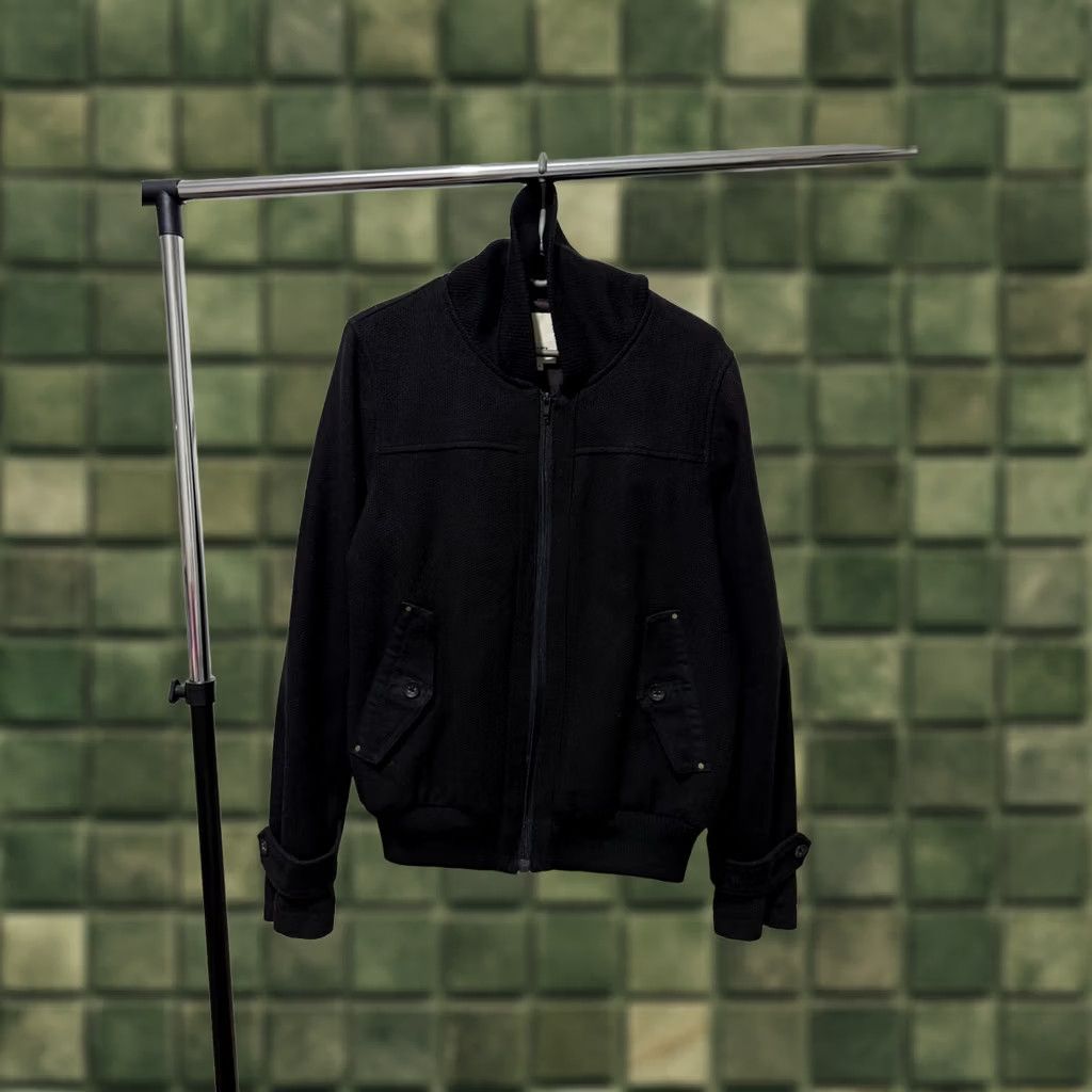 Diesel VINTAGE Diesel Men’s Wool Bomber Jacket Y2K Black Zip Up M Jacket Mens Bomber 90s Diesel Wool Jacket Zip Button Snap Pockets Full Zip Lightweight Size US M / EU 48-50 / 2 - 1 Thumbnail