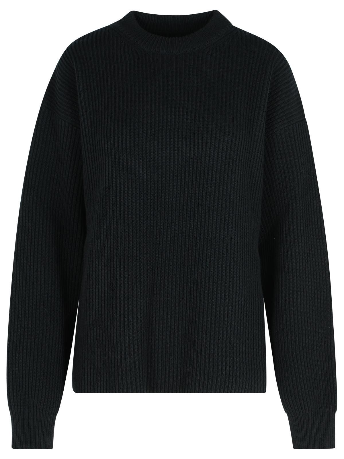 Jil Sander JIL SANDER Black Wool Crew Neck Sweater Size S / US 4 / IT 40 - 1 Thumbnail