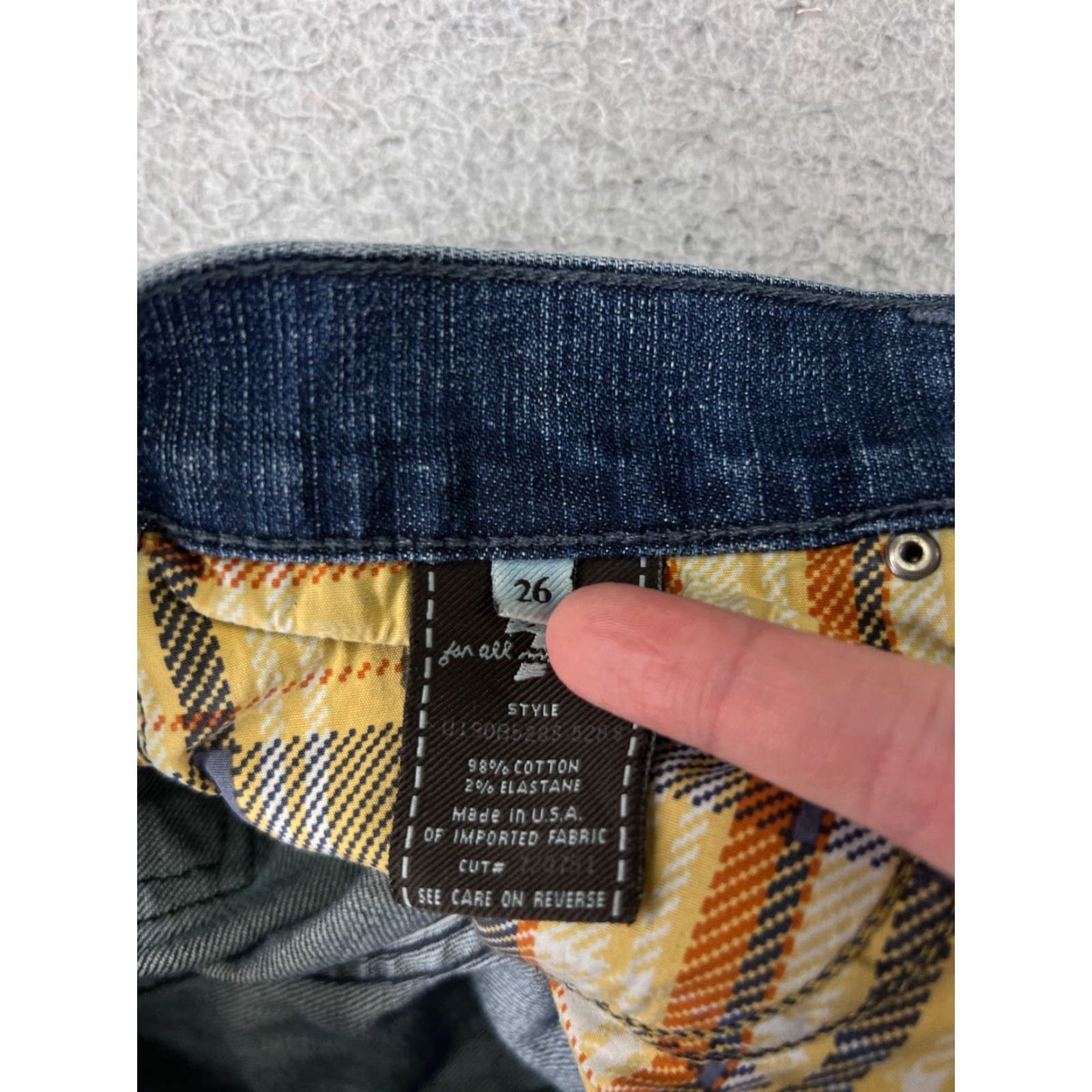 7 For All Mankind 7 For All Mankind Jeans Women's ED Blue Denim 26x32 Straight Fit Regular 5-Pocket Cotton Blend Comfort Stretch Casual Size 26" / US 2 / IT 38 - 4 Thumbnail